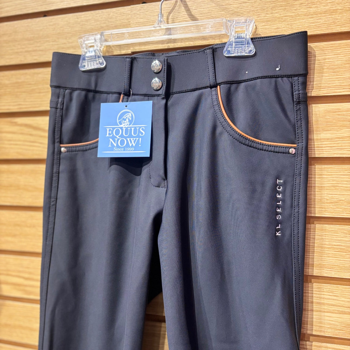 Used 26R Black/Cognac KL Select Knee Patch Breeches