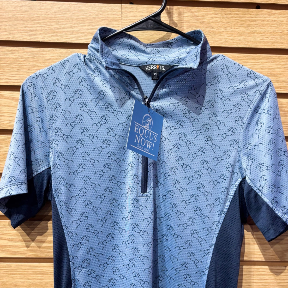 Used XS Blue Kerrits Short Sleeve Sun Shirt