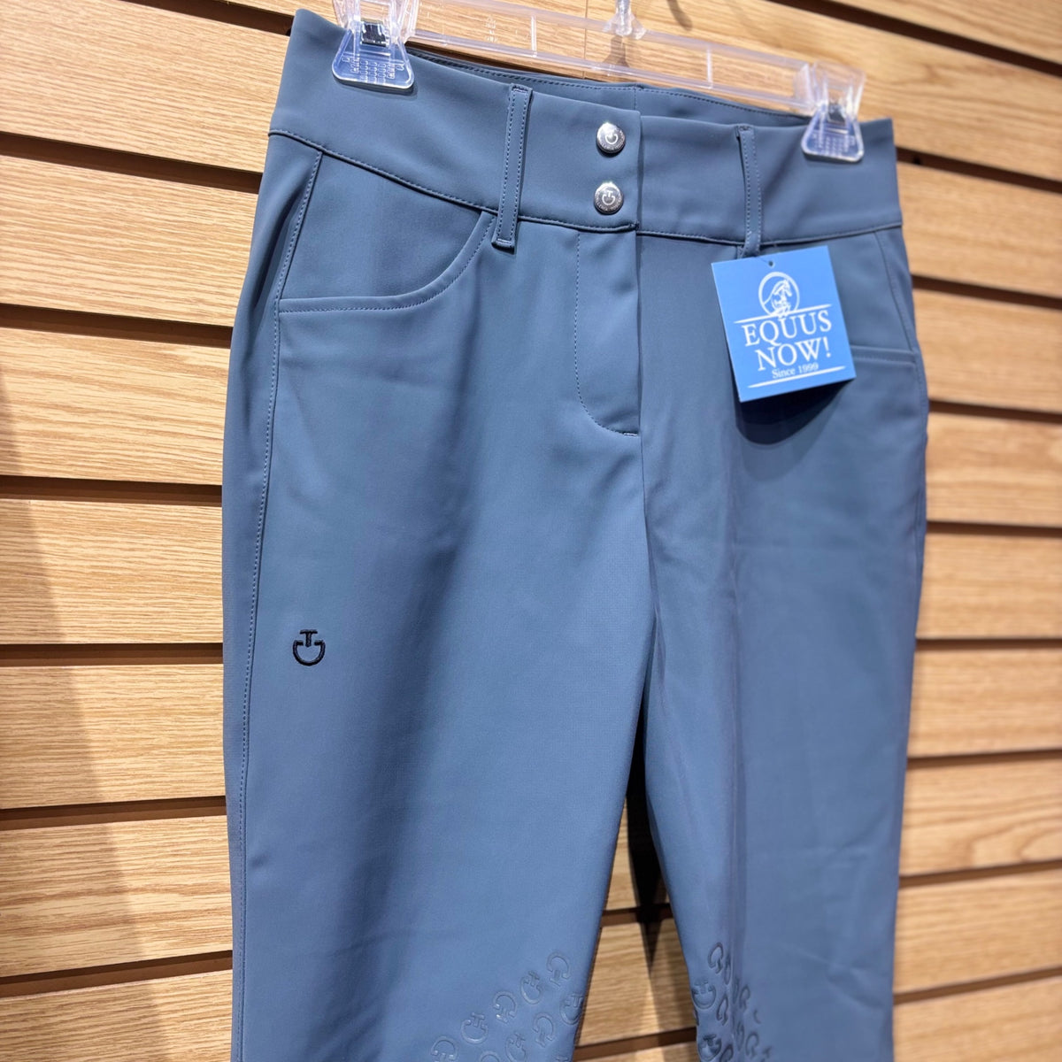 Used US/UK 10 Light Blue Cavalleria Toscana Knee Patch Breeches Light Blue