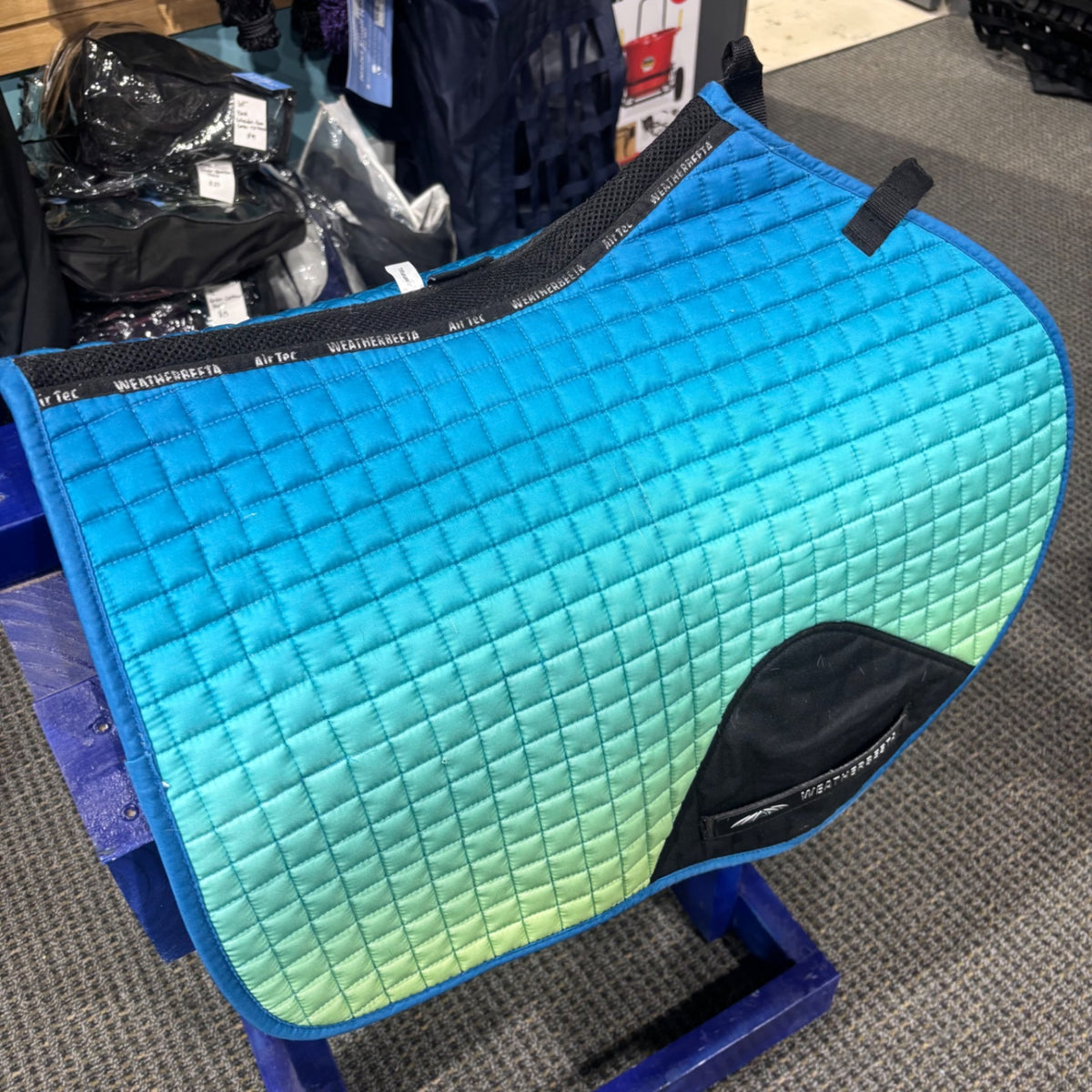 Used Jump Teal/Green Weatherbeeta Saddle Pad