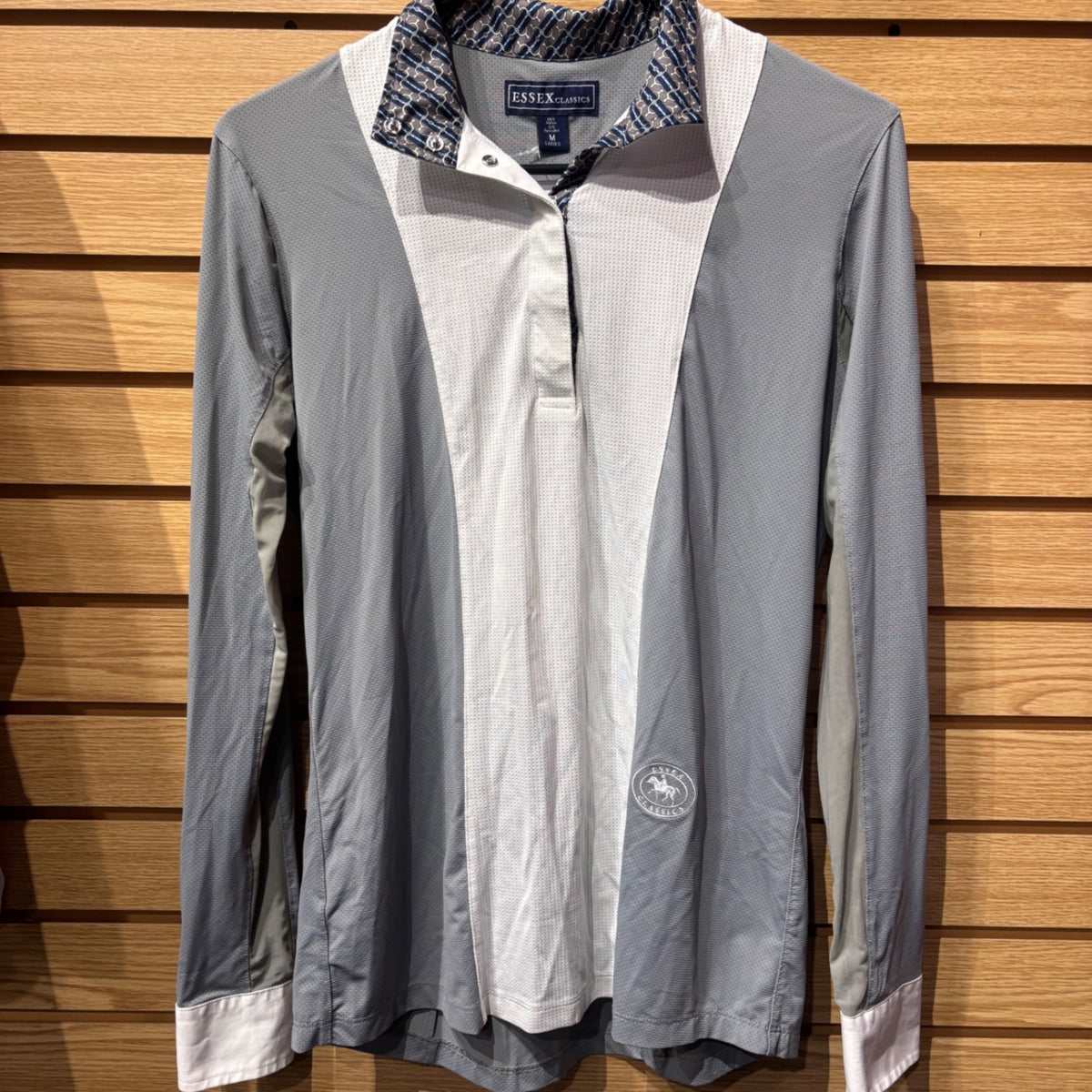 Used Medium Grey/White Essex Classics Show Shirt