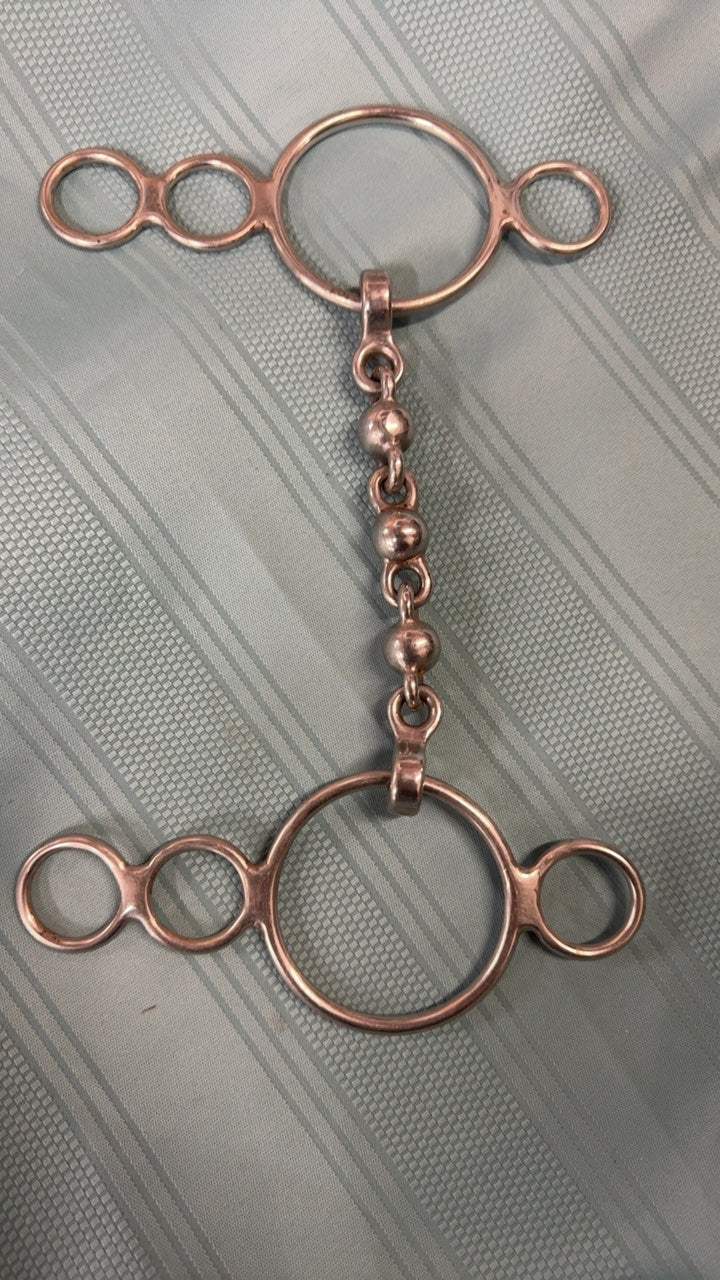 Used 3-Ring Waterford Elevator/Gag Bit 5 3/4" Silver