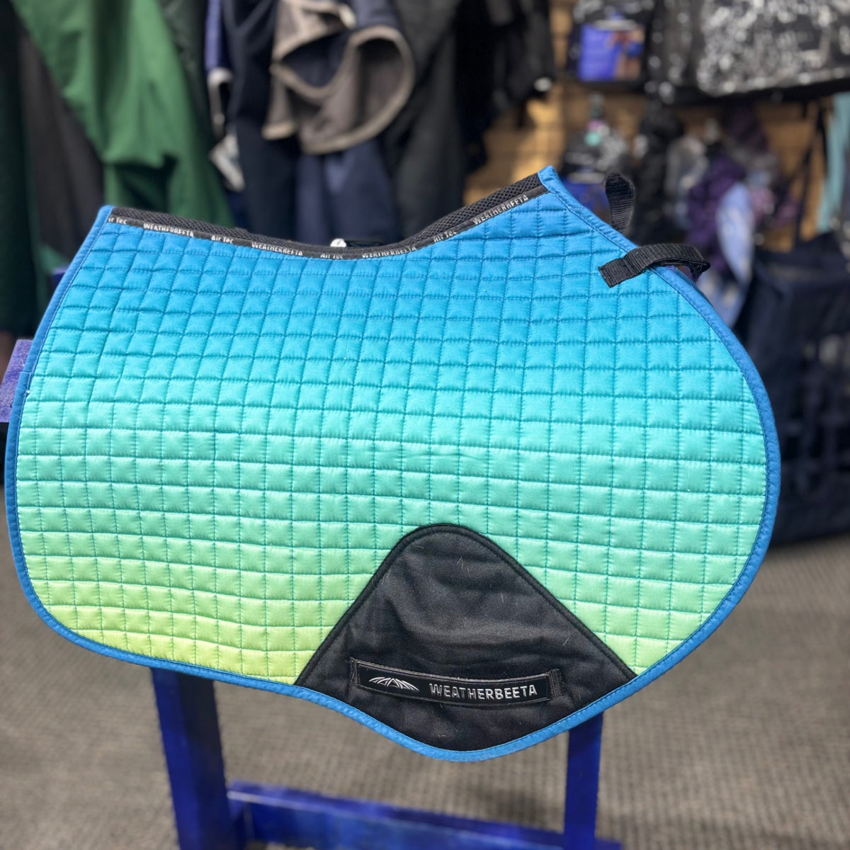Used Jump Teal/Green Weatherbeeta Saddle Pad