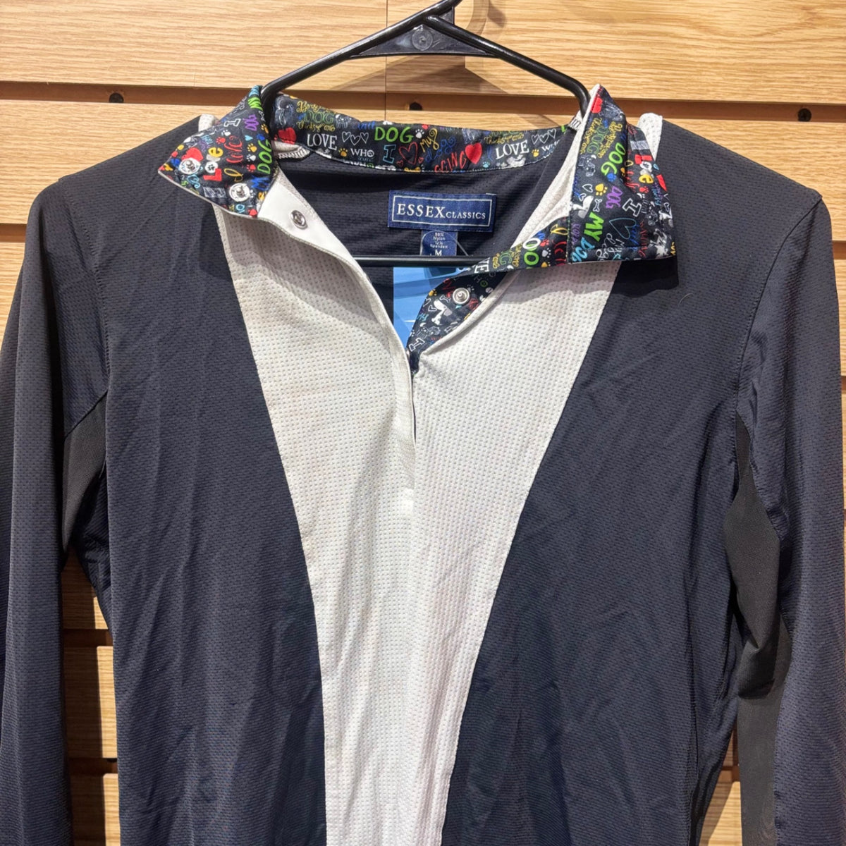 Used Medium Black/White Essex Classics Show Shirt