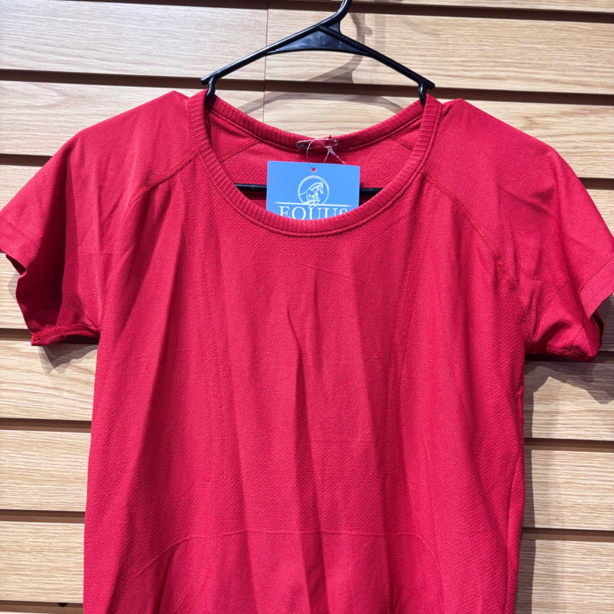 Used M/L Red TKEQ Style Short Sleeve Shirt