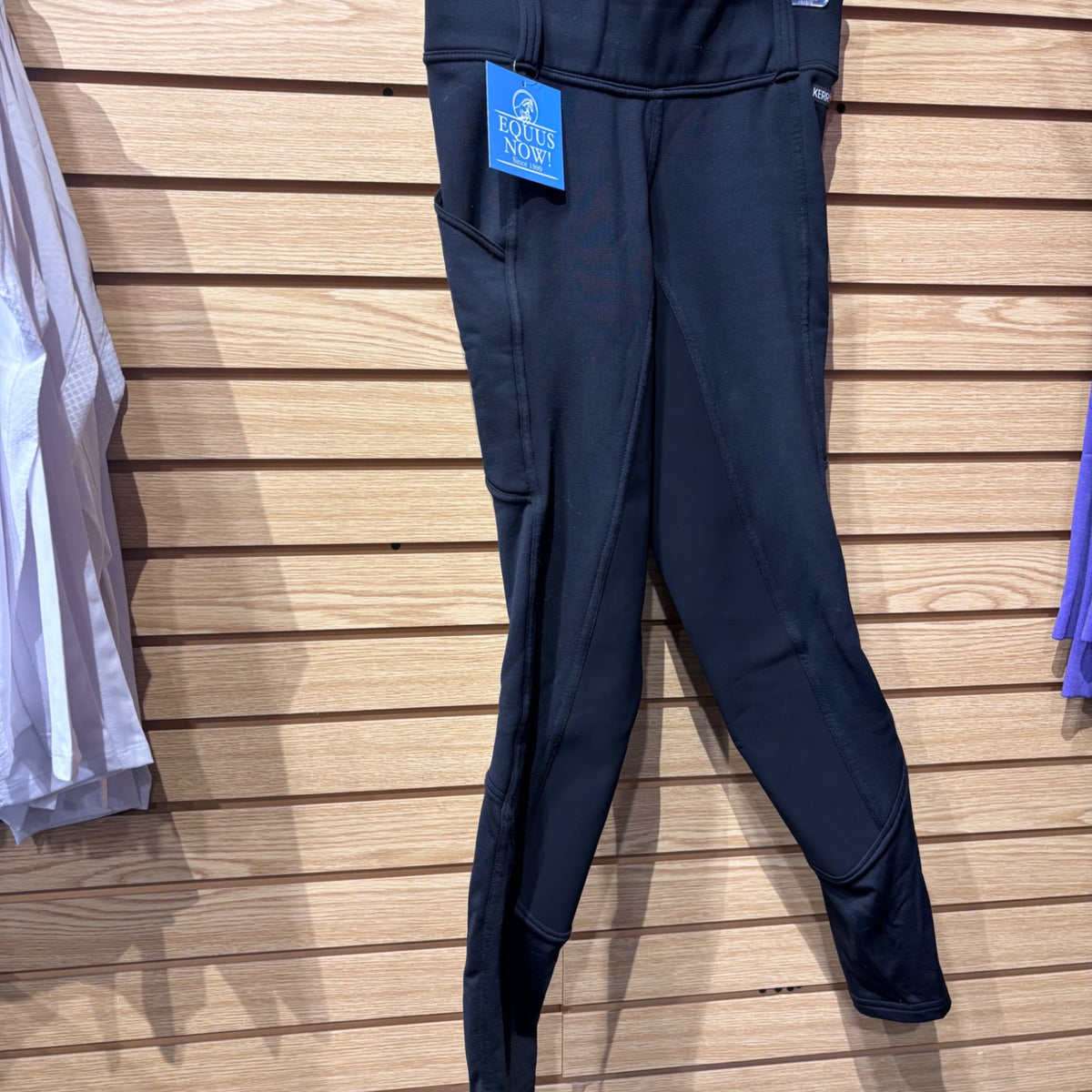 Used Medium Black Kerrits Full Seat Winter Breeches