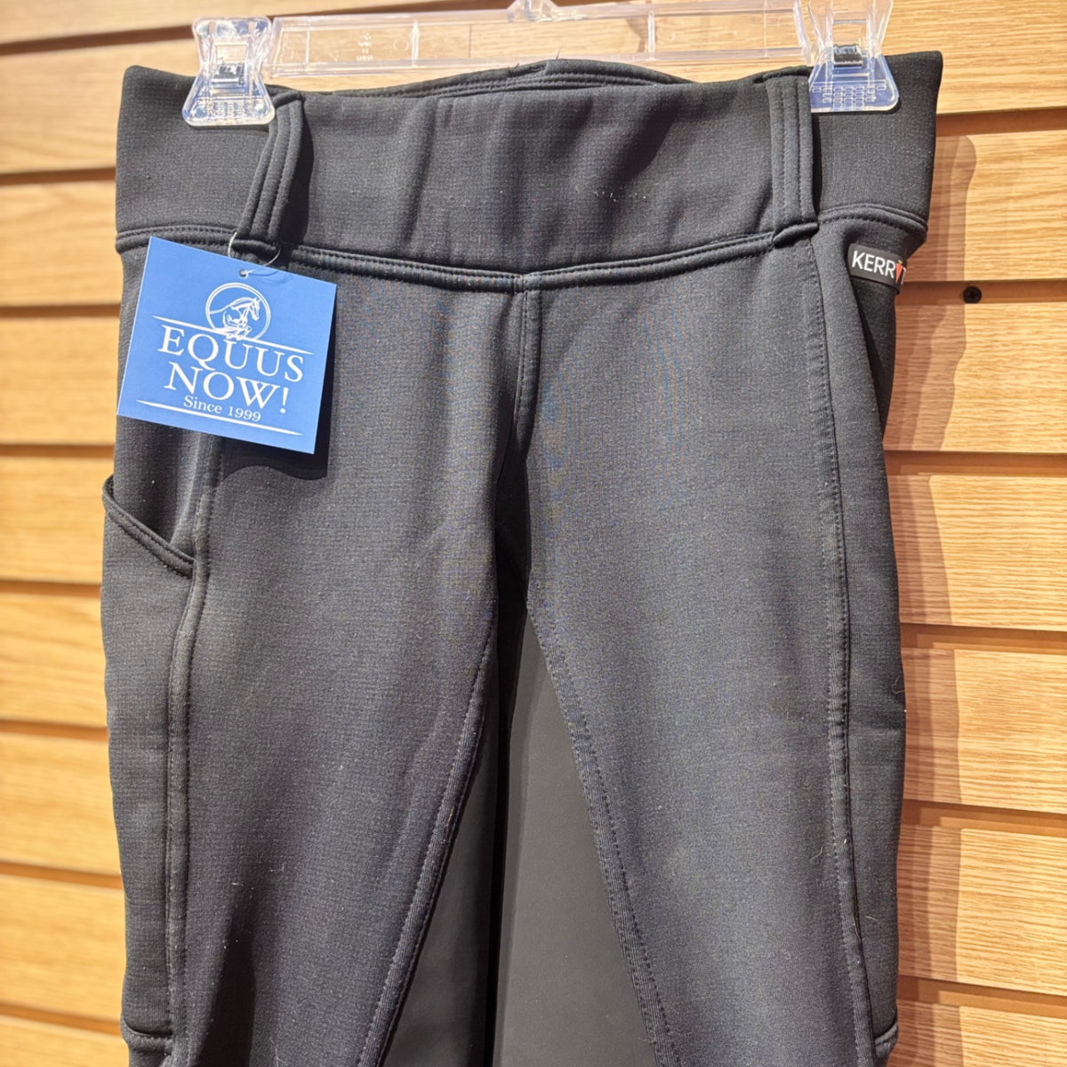 Used Medium Black Kerrits Full Seat Winter Breeches