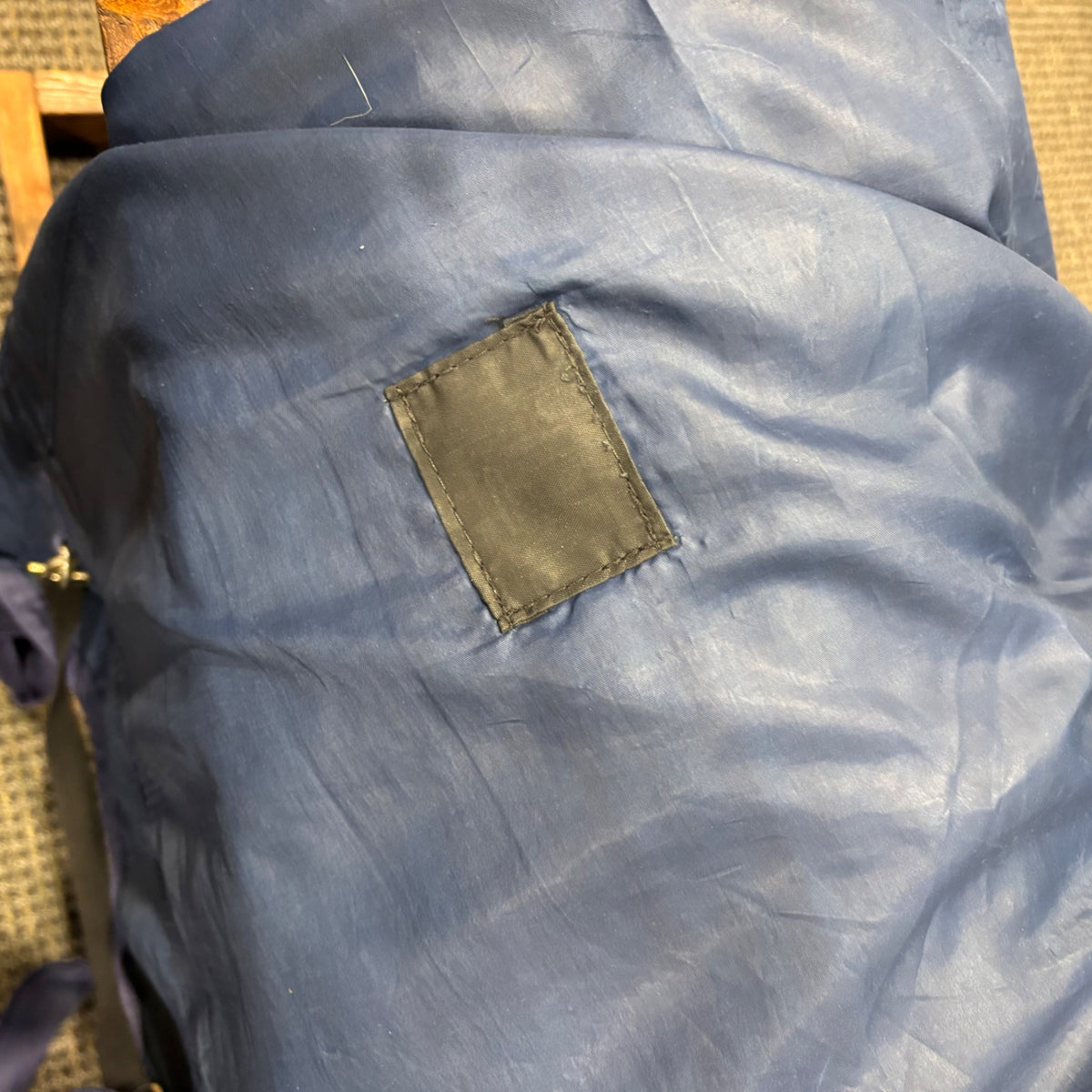 Used 84" Green/Navy Schneiders/Dura Tech Turnout Sheet