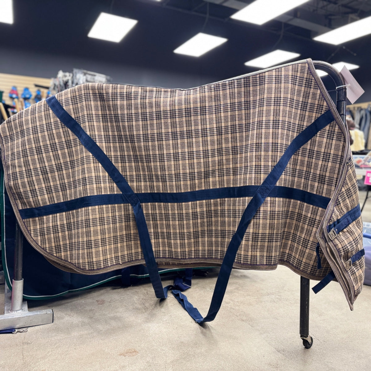 Used Baker Plaid Blanket 76"