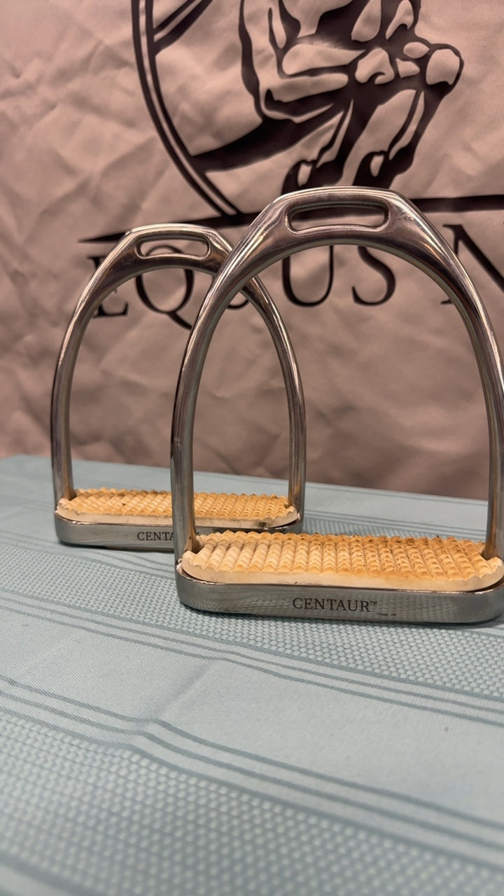 Used 4.75” Silver Centaur Stirrups