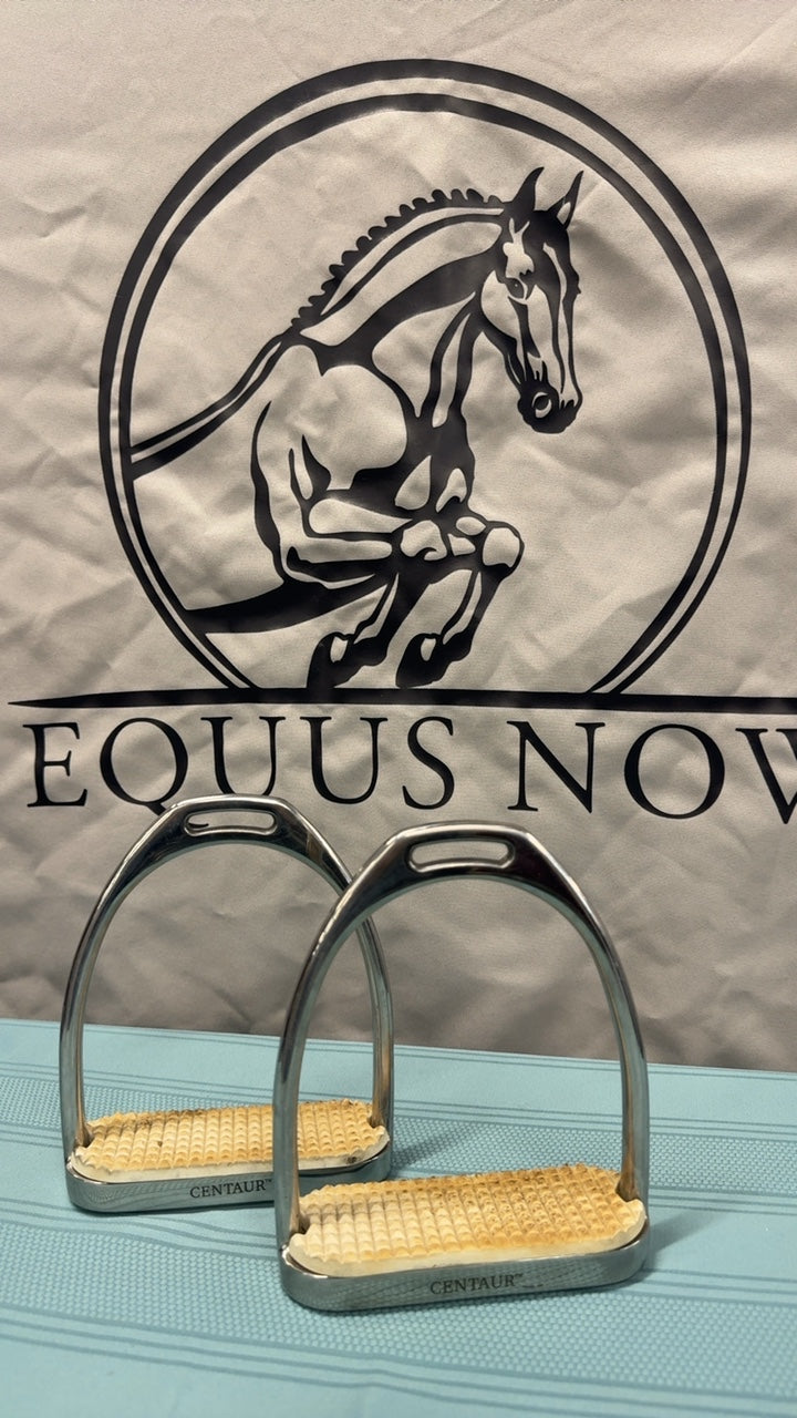 Used 4.75” Silver Centaur Stirrups