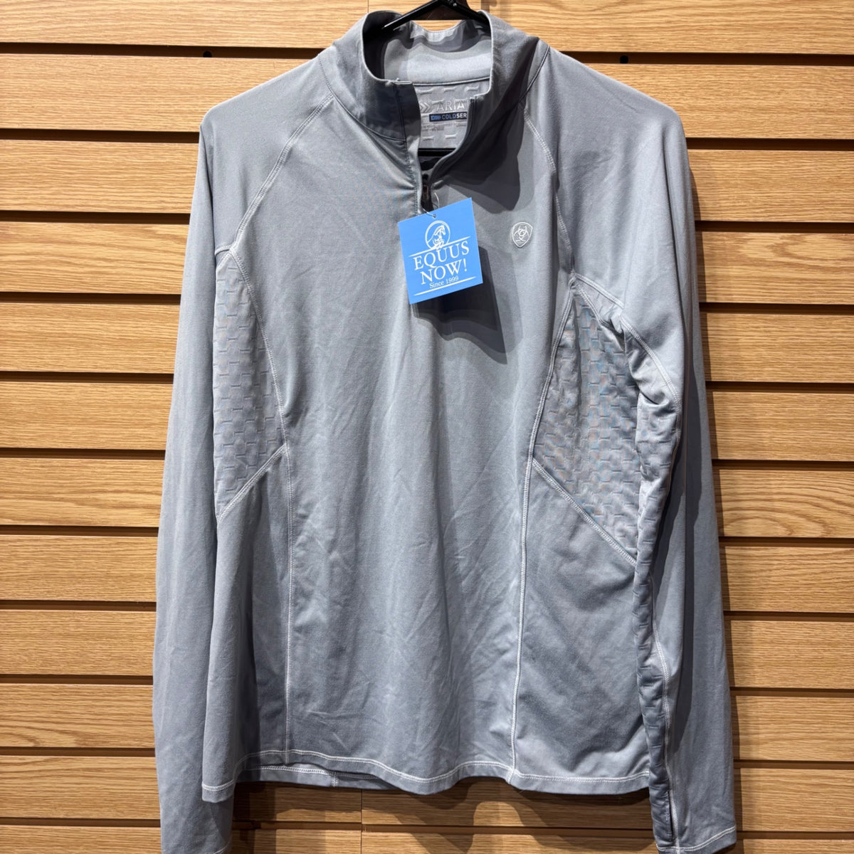Used XL Grey AriatTek Cold Series Riding Shirt