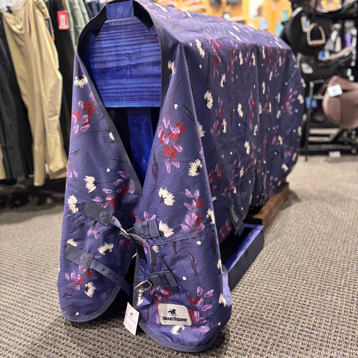 Used 78" Dusk Wildflowers Smartpak Classic Turnout Sheet *embriodered*