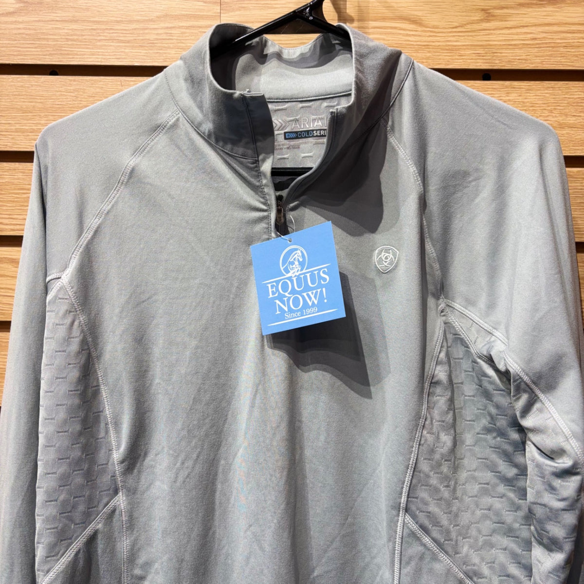 Used XL Grey AriatTek Cold Series Riding Shirt