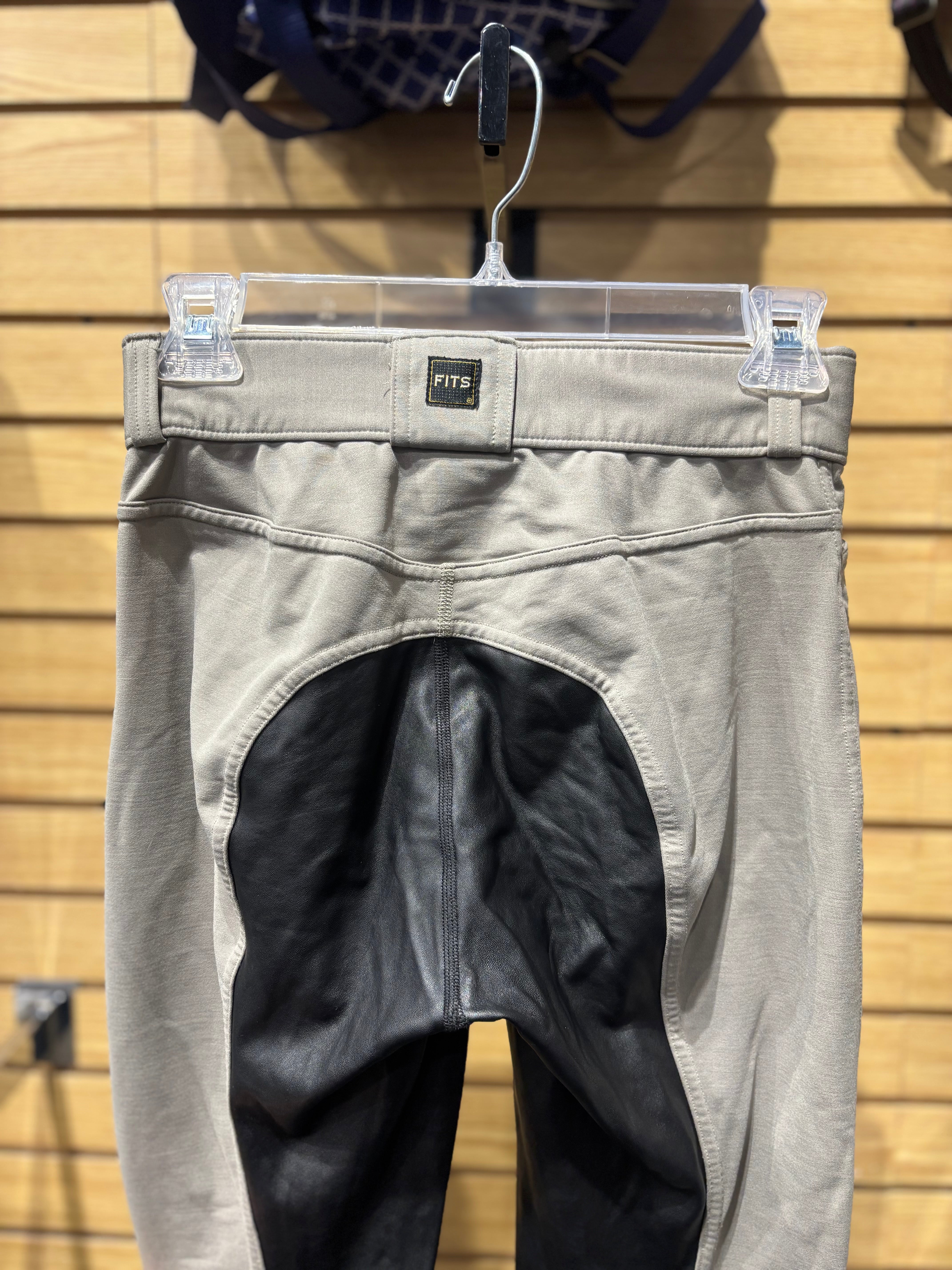 Used FITS Medium Grey/Black Full Seat Breeches