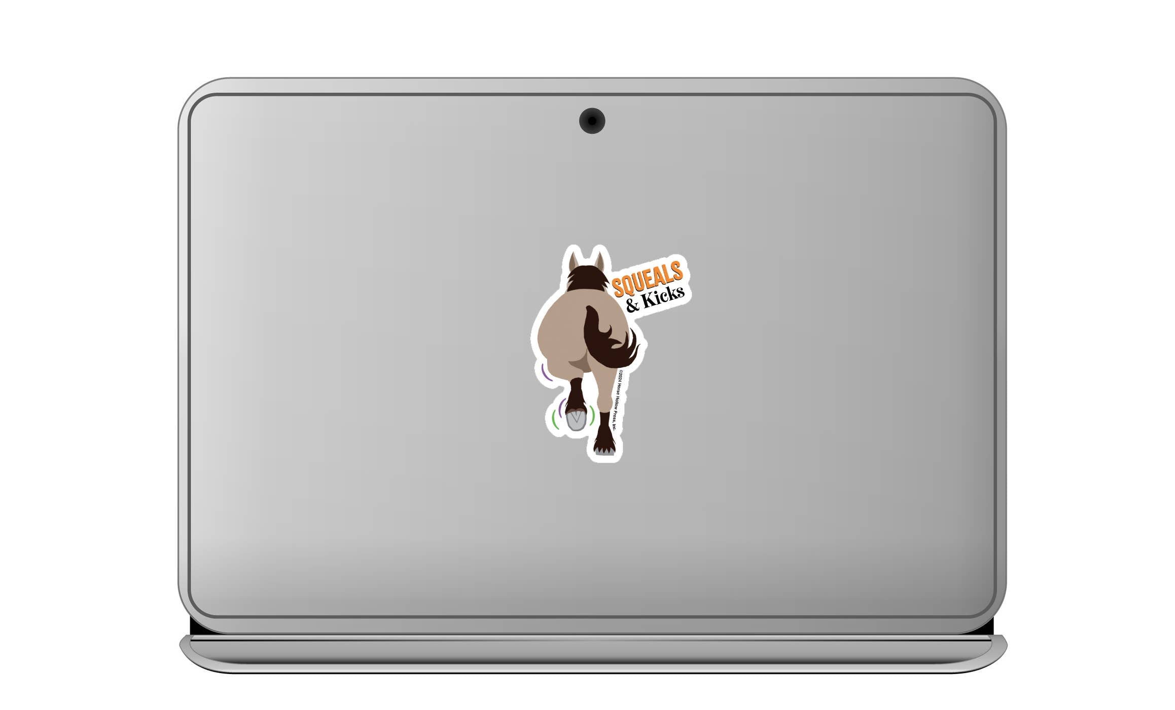 Horse Hollow Press | Pretty Snarky Equestrian Cards|Stickers - Horse Sticker Waterproof 3" | Squeal & Kick | Cello Sleeved