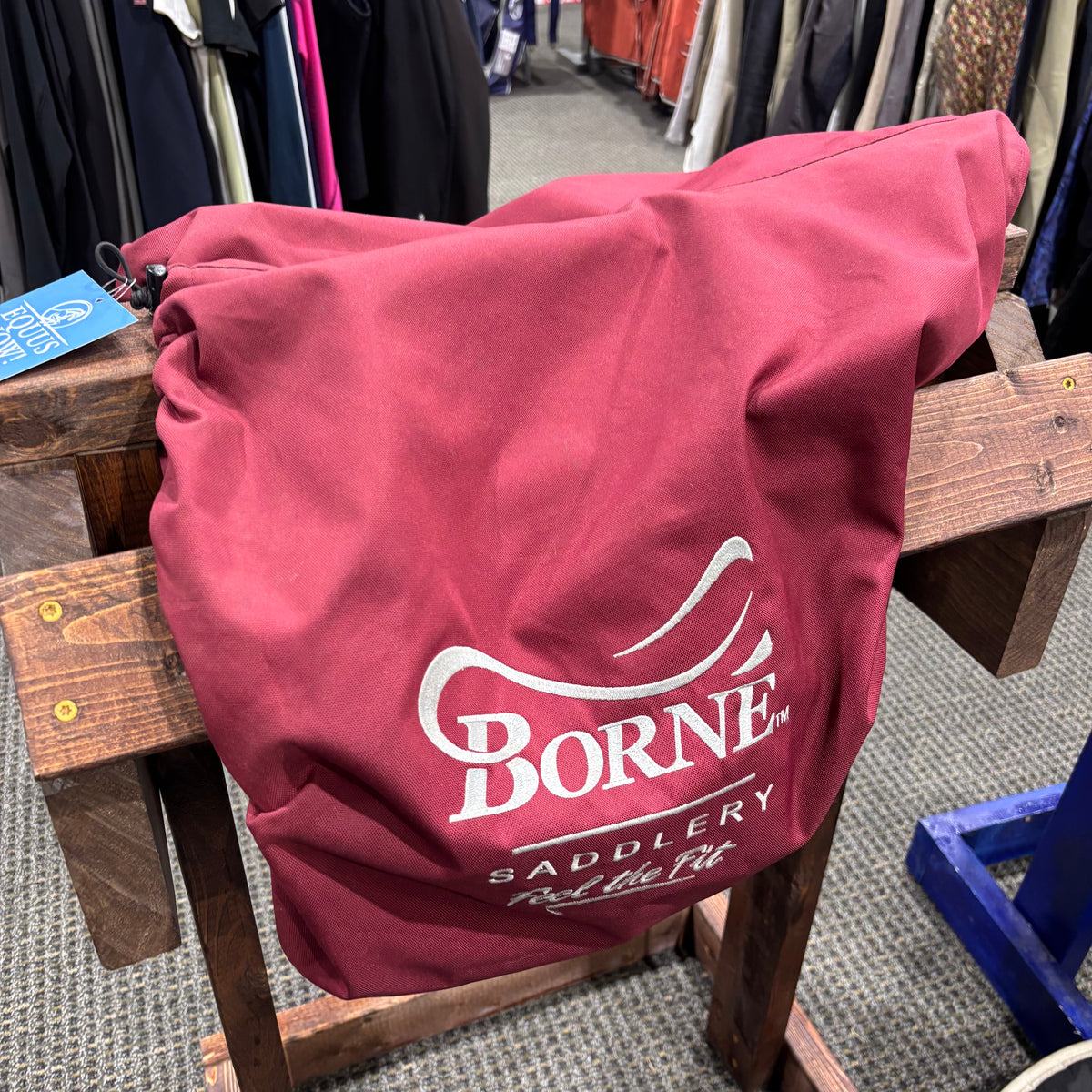 Used Maroon Borne Saddlery Saddle Cover