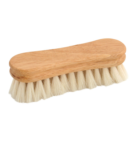Legends Soft White Goat Hair Peanut-Shaped Face Brush 4-1/2"