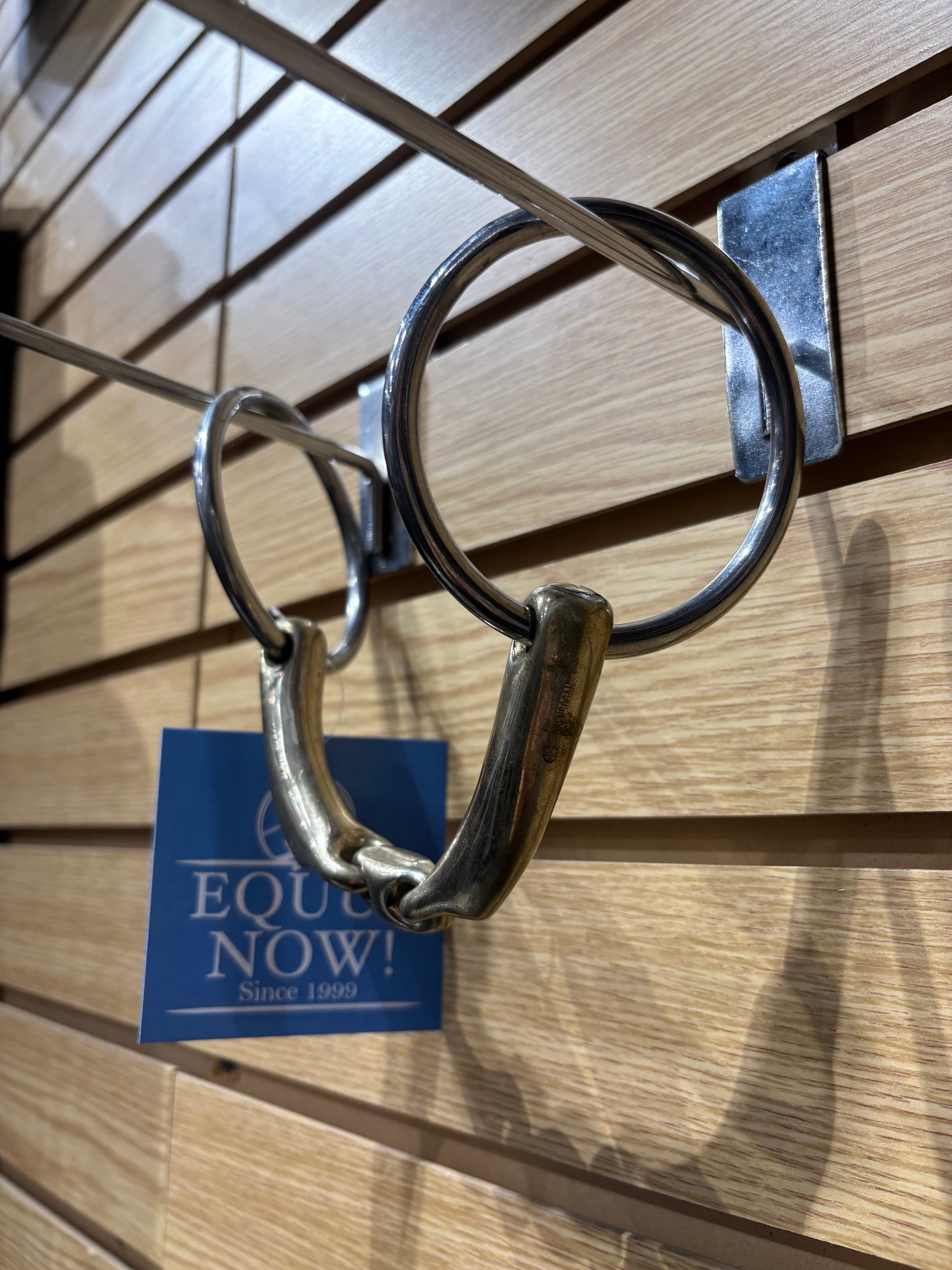 Used 5.75" Herm Sprenger Novocontact Lozenge Loose Ring Snaffle
