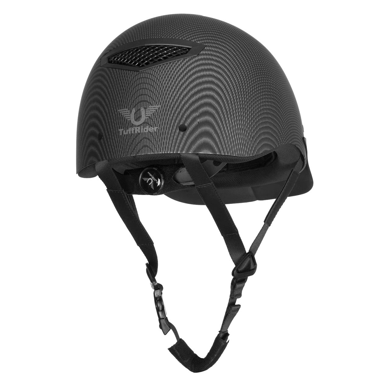 TuffRider Starter Carbon Fiber Print Helmet - supporting