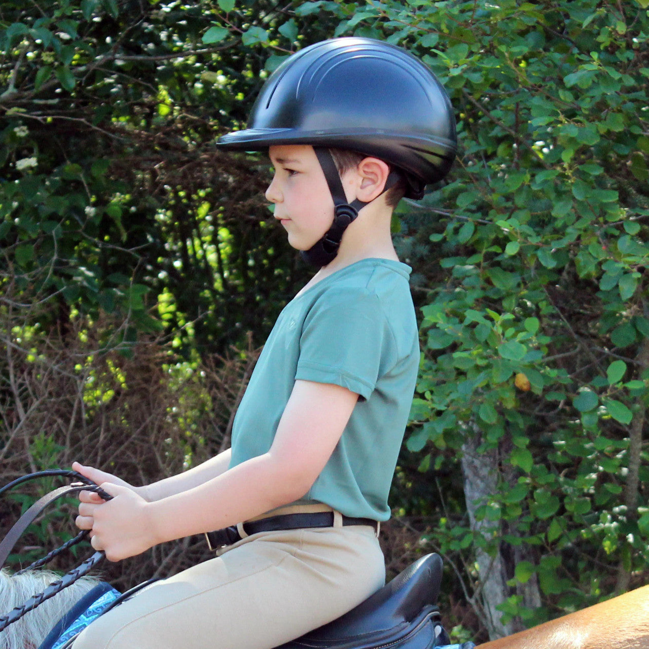 TuffRider Starter Basic Helmet - supporting