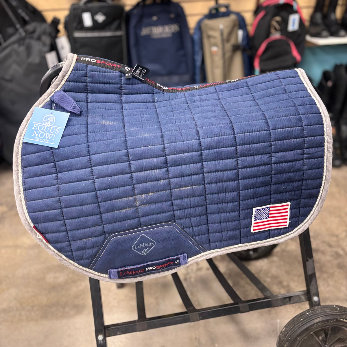 Used Jump Navy/Grey LeMieux Saddle Pad