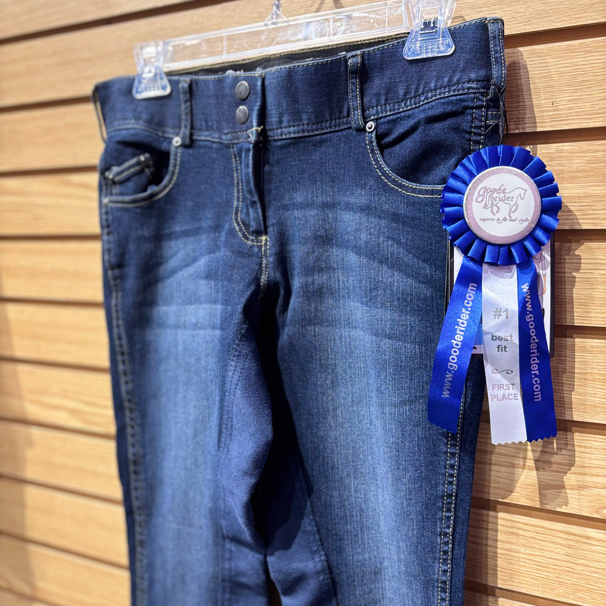 Used 28L Denim GoodeRider Full Seat Breeches