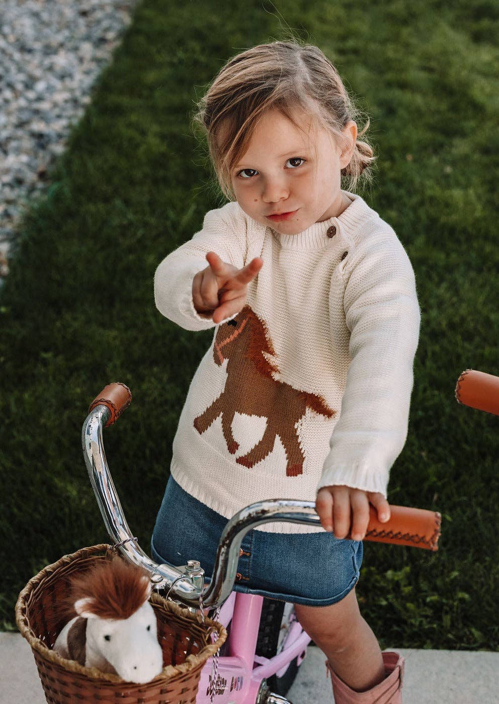 Gwenny Horse Sweater - Toddler Size!