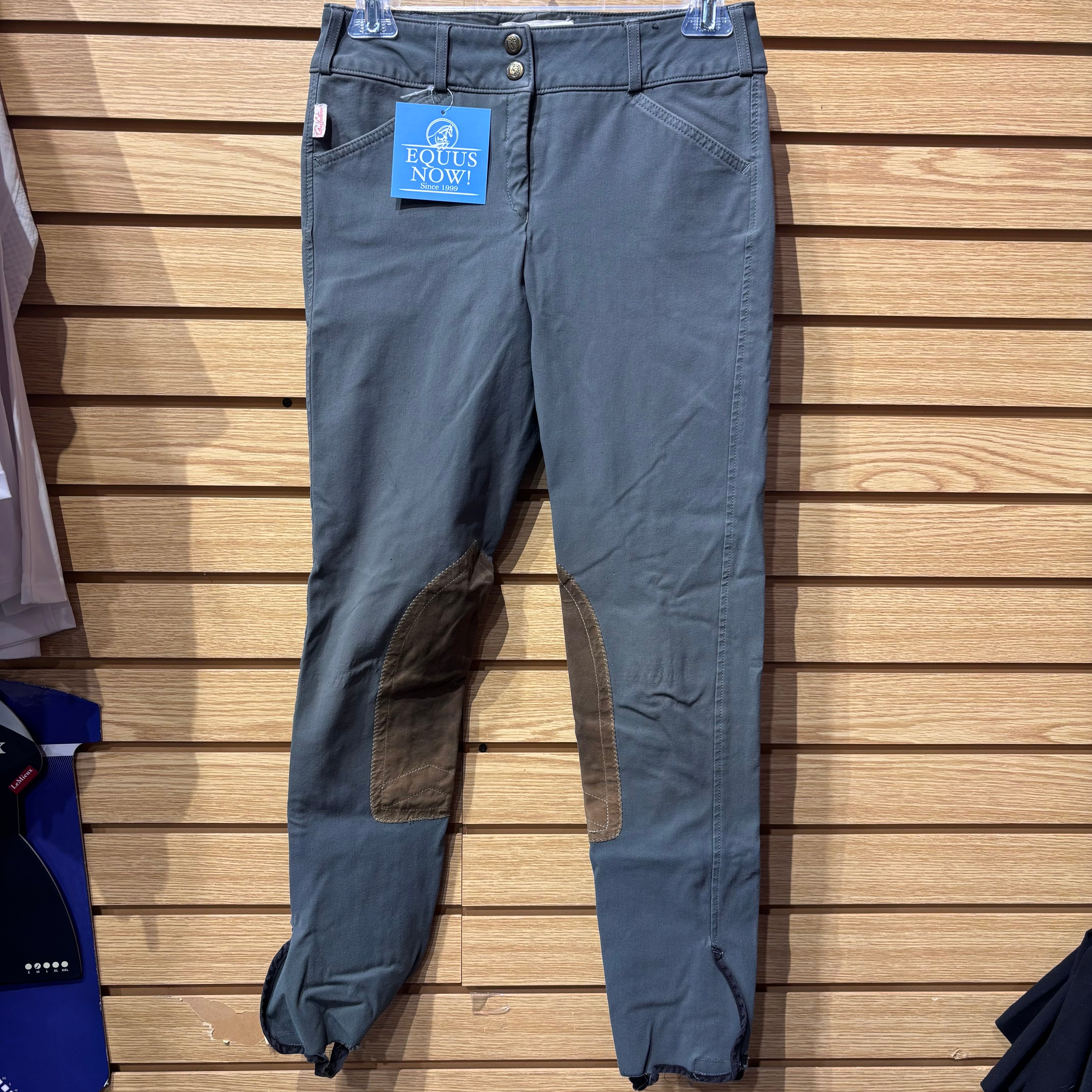 Used 26 Slate Tailored Sportsman Knee Patch Breeches