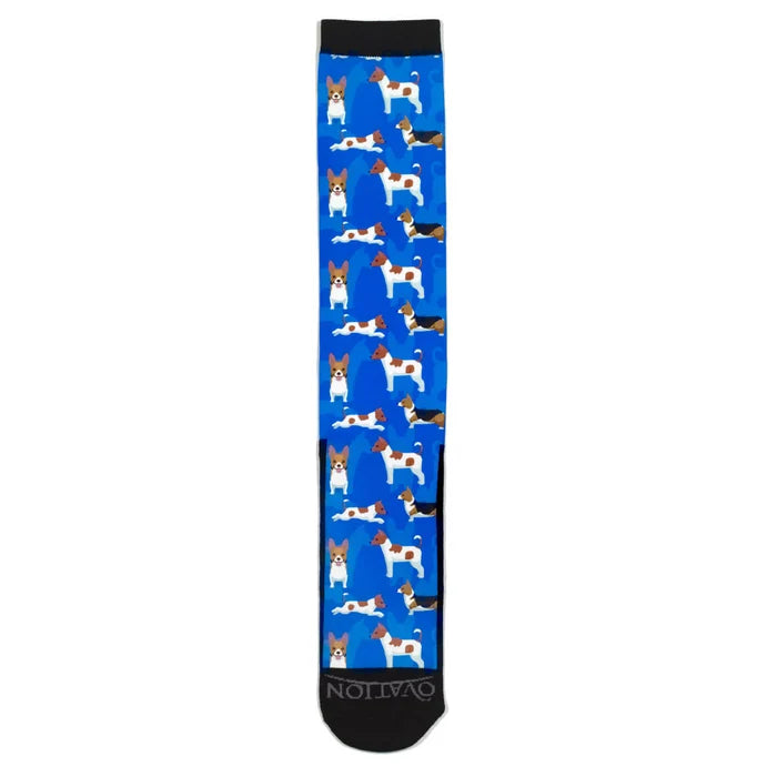 Ovation Kids FootZees Boot Sock - C2010 Corgi & Jack Russell
