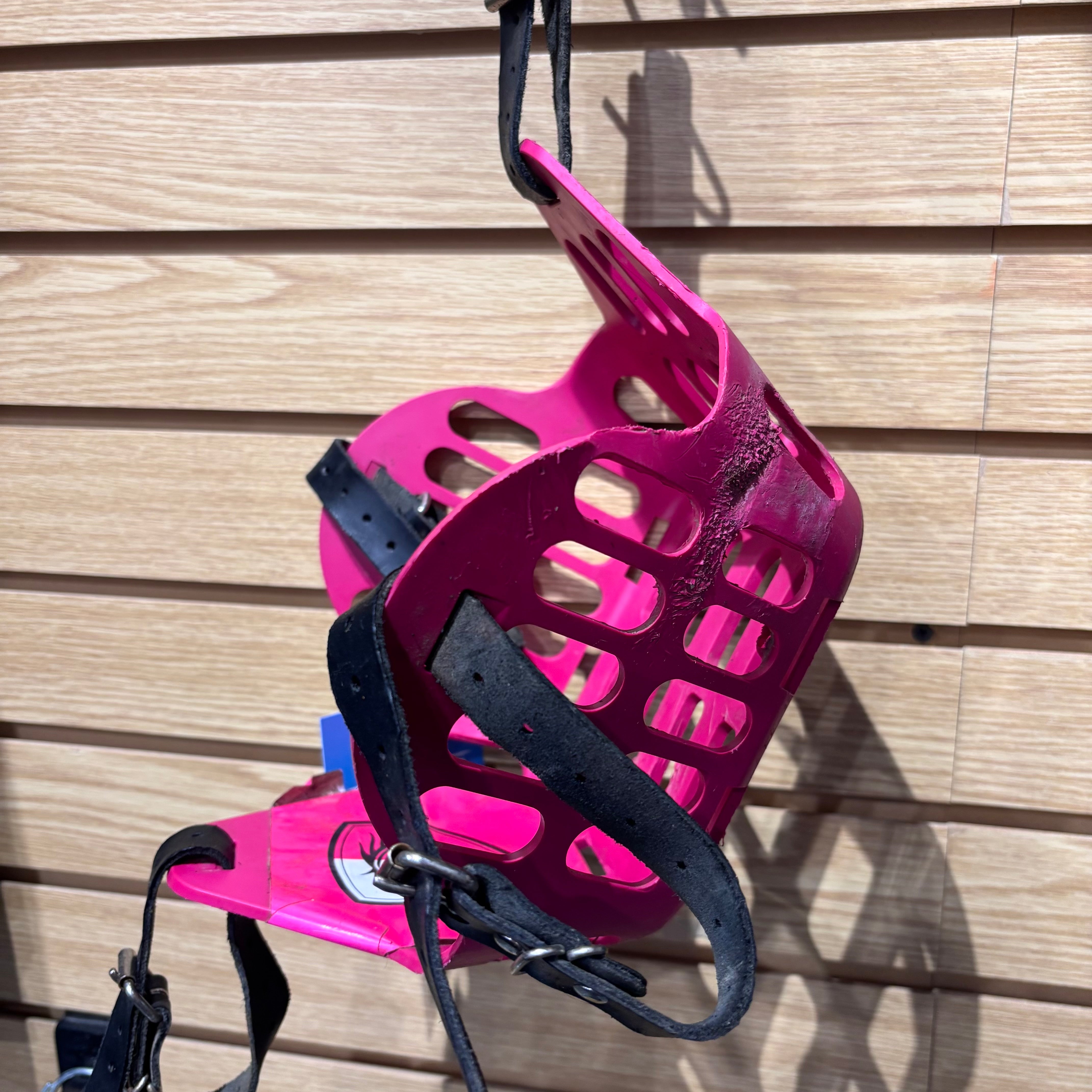 Used Horse Sized GreenGuard Pink Grazing Muzzle