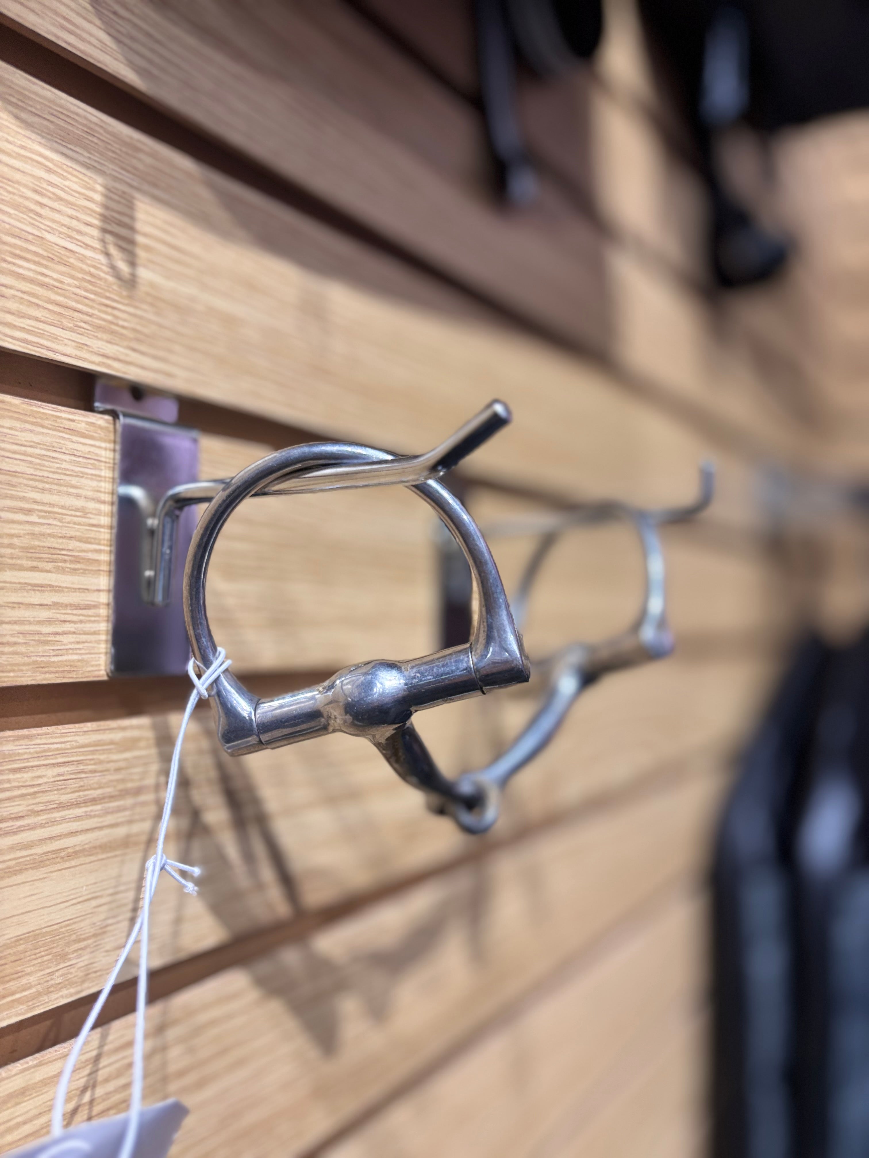 Used D-Ring Snaffle Bit