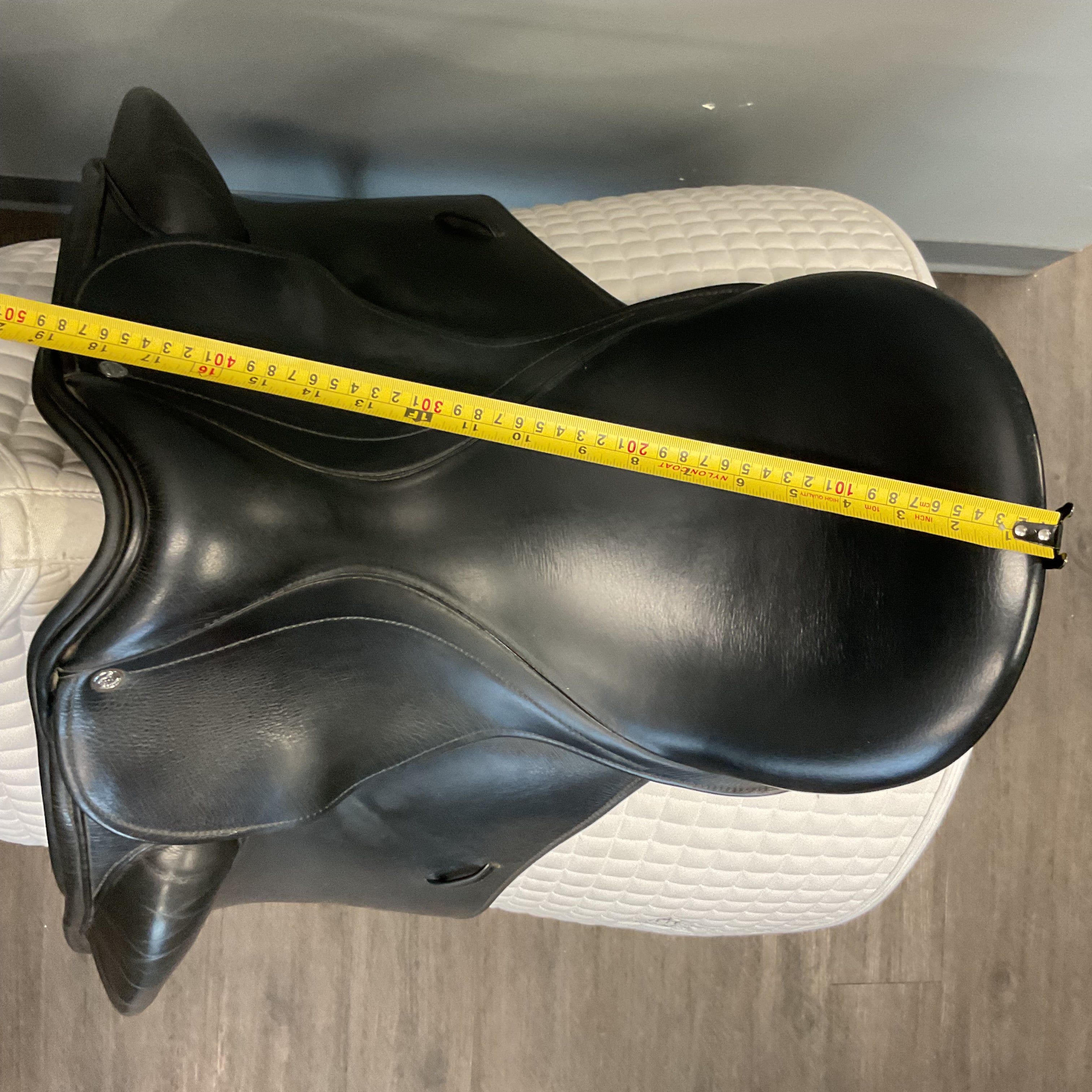 Used County Perfection Dressage Saddle 17.5" Wide Tree