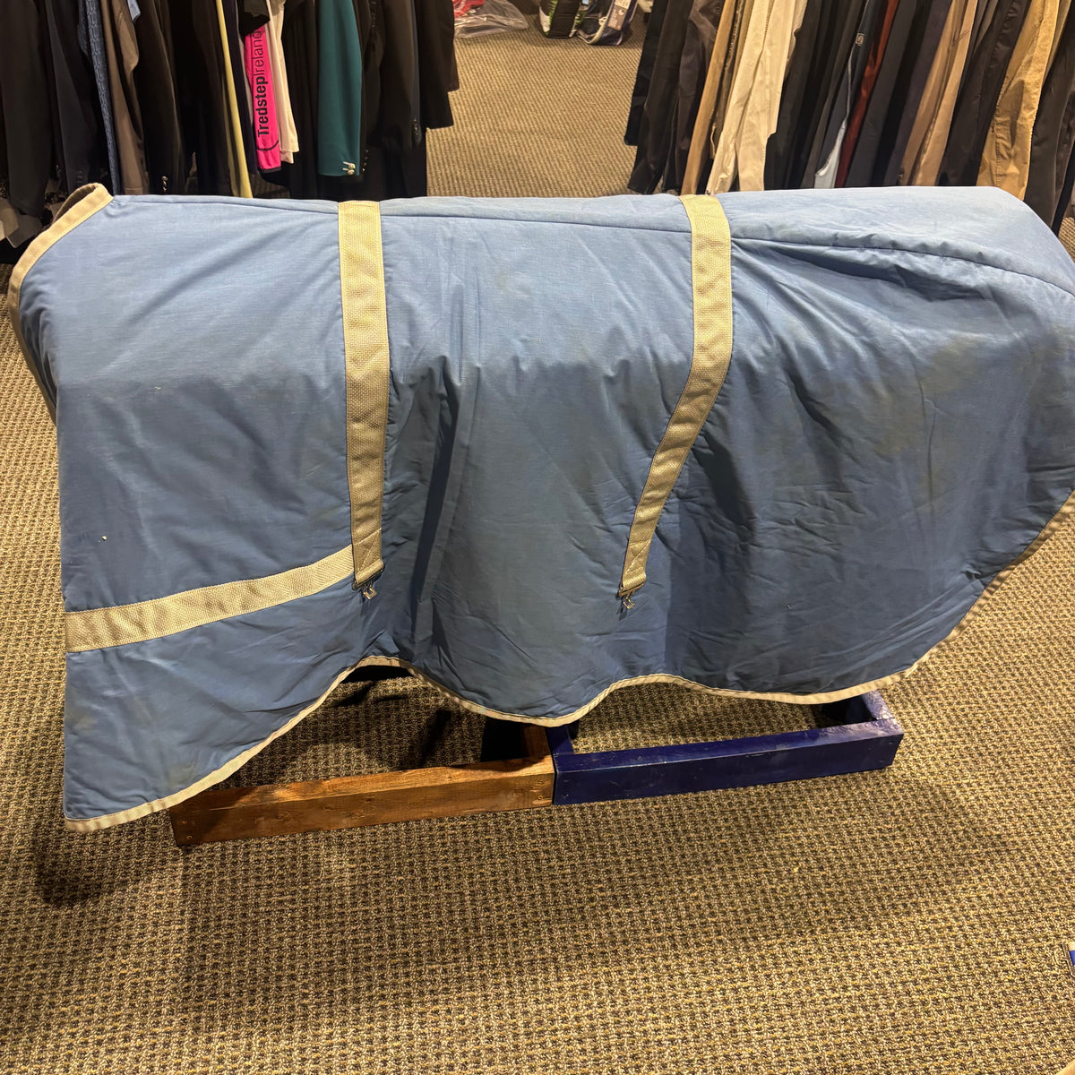 Used 75" Blue Stable Blanket