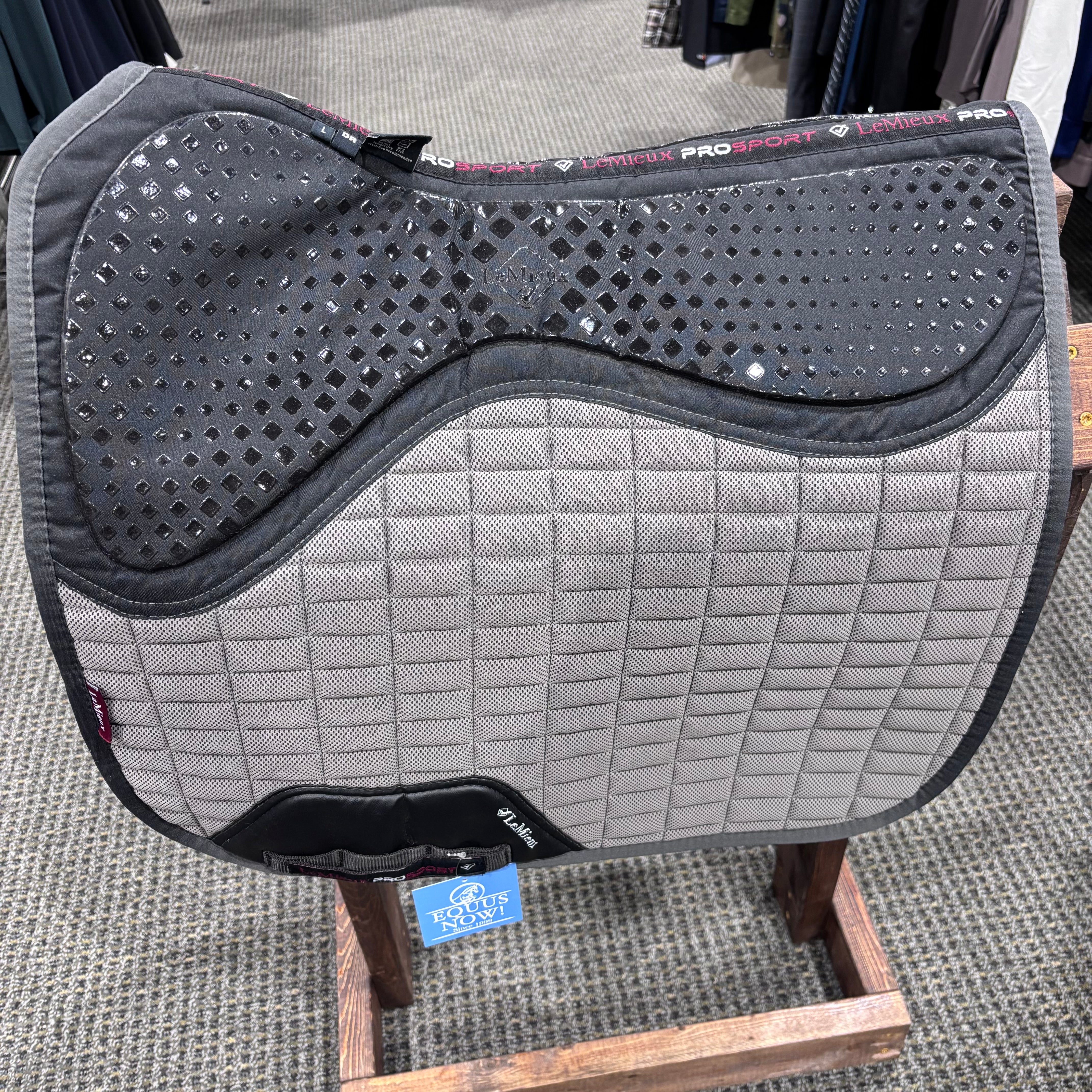 Used LeMieux Large ProSport Saddle Pad Grey/Black