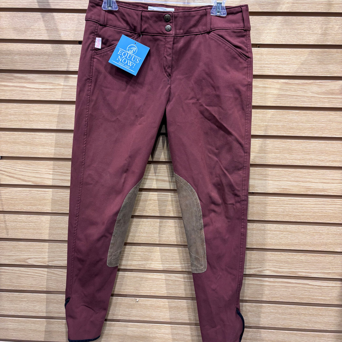 Used 30 Maroon Tailored Sportsman Knee Patch Breeches