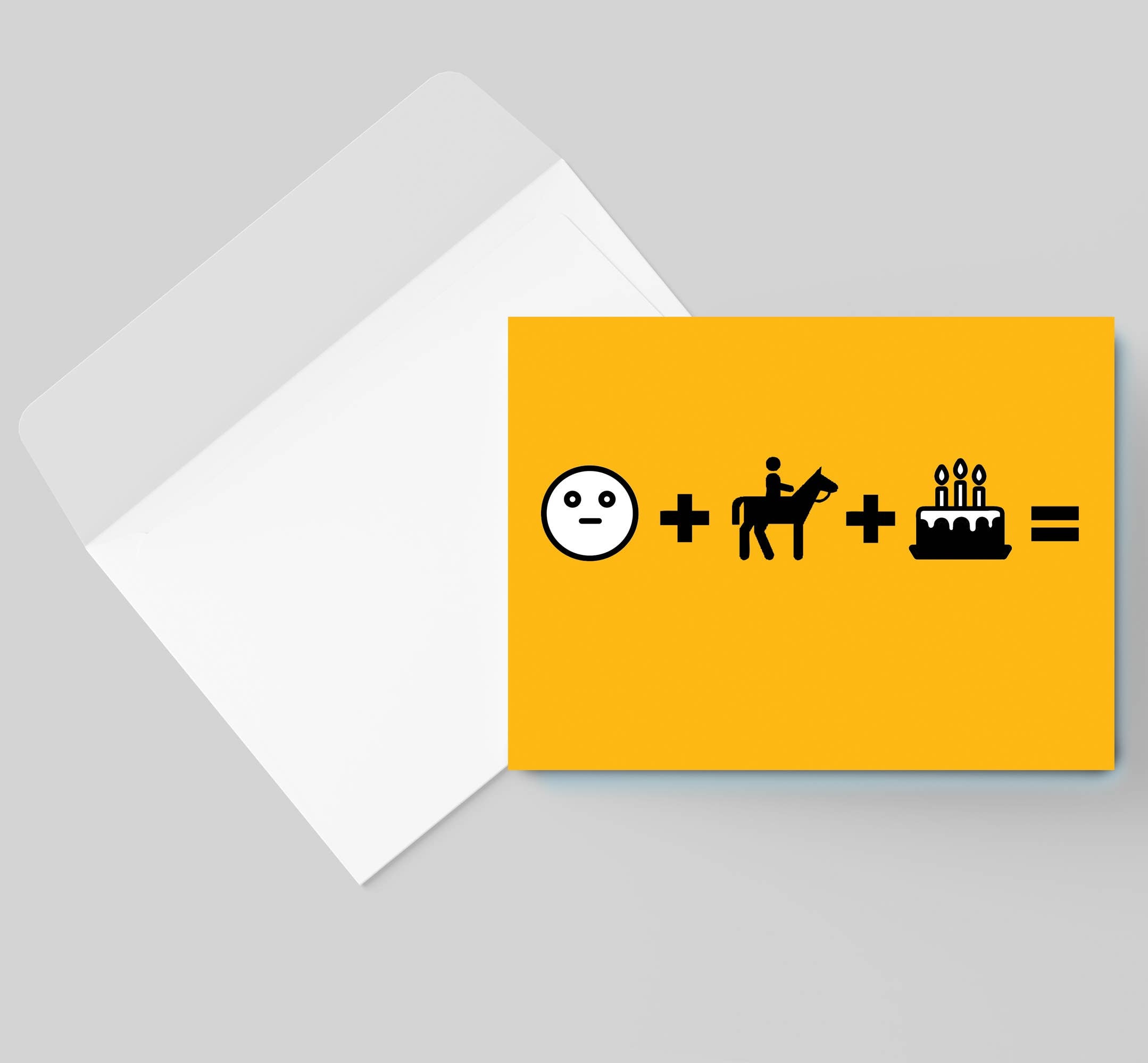Horse Hollow Press Birthday Card | Frown/Smile