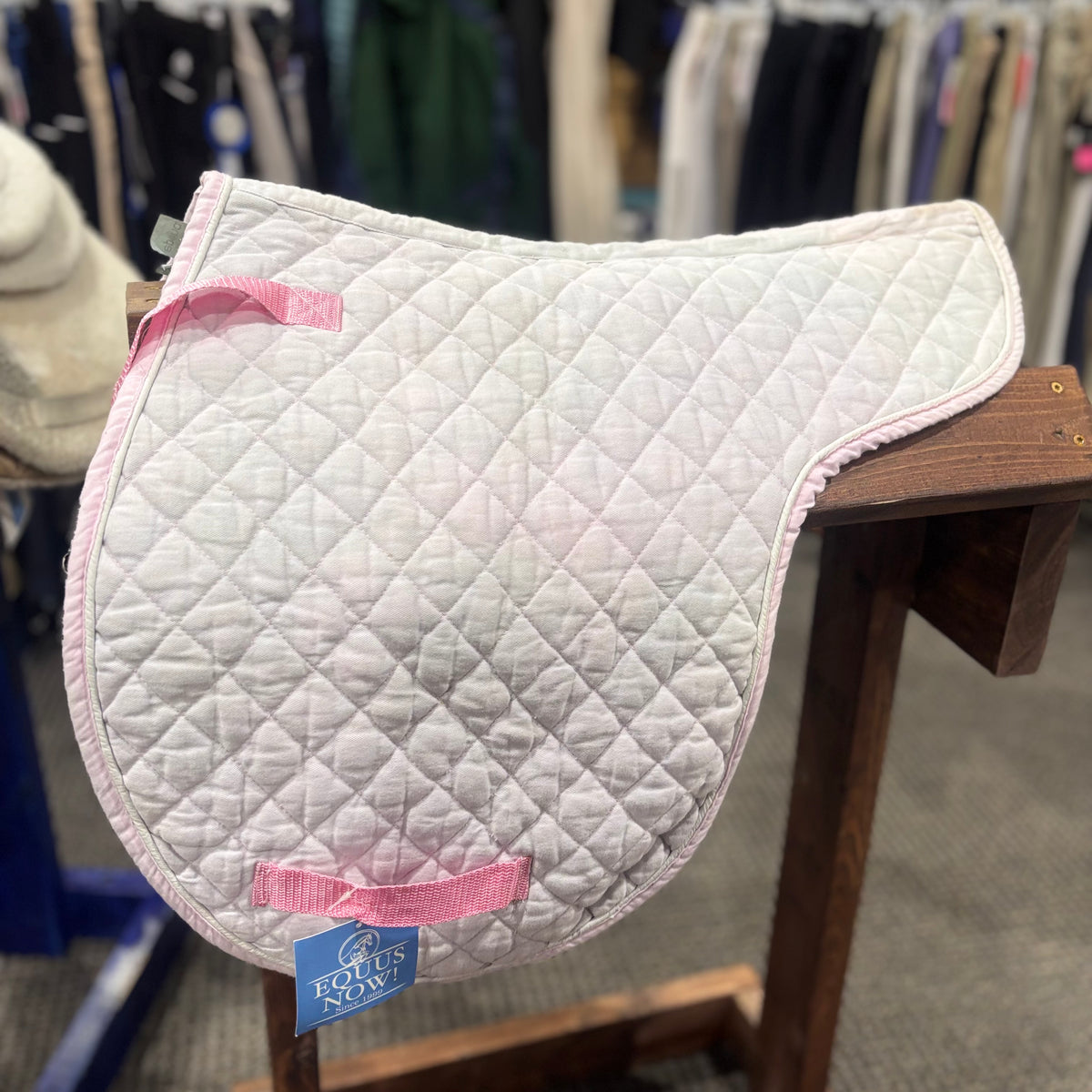 Used Pink Shaped Saddle Pad