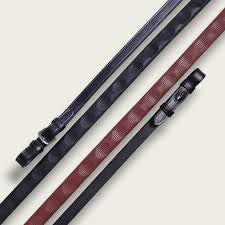 Kl Red Barn Thumb Grip Reins with Hook Stud Ends