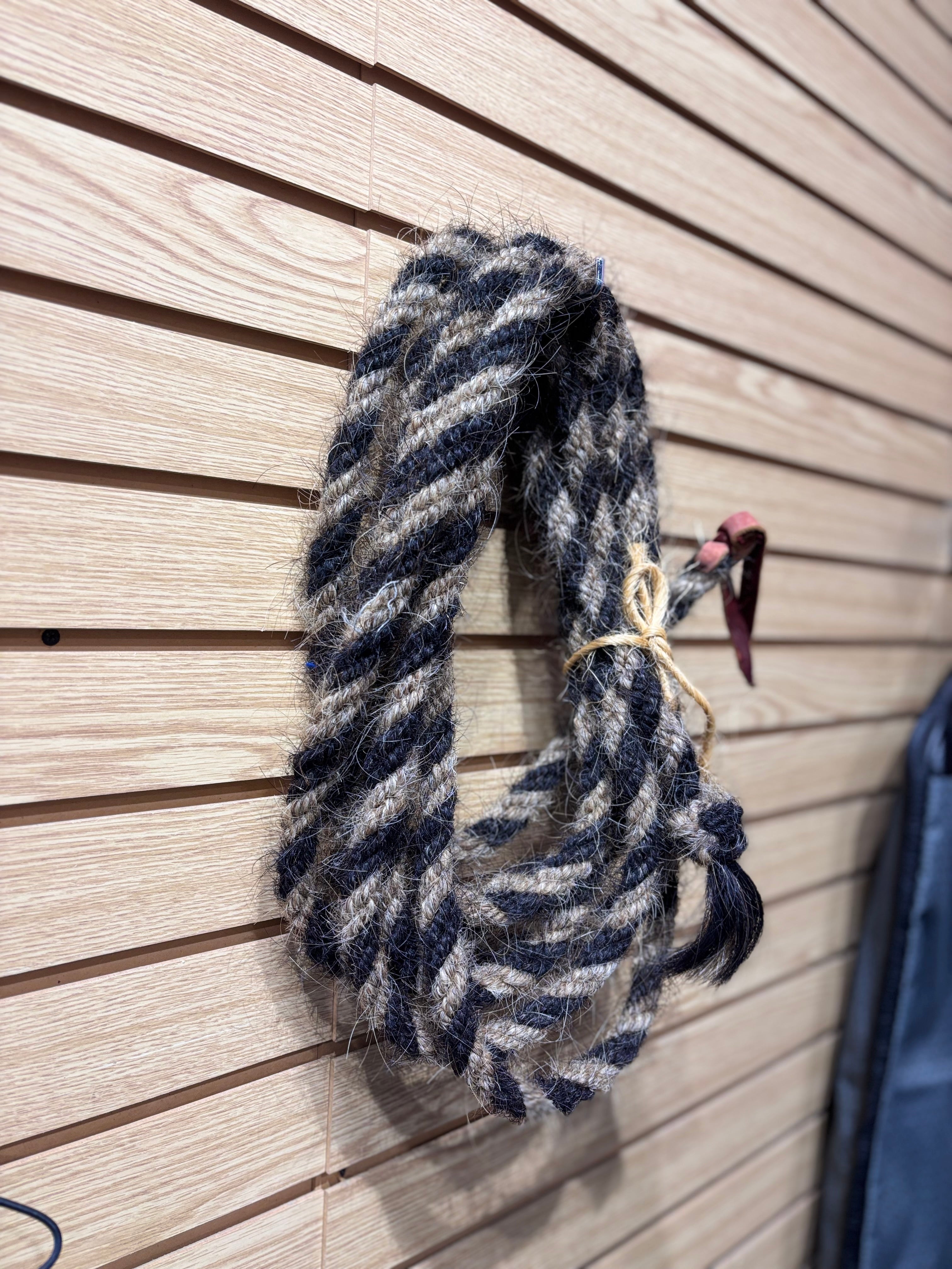 Used Black/White Bosal Rein