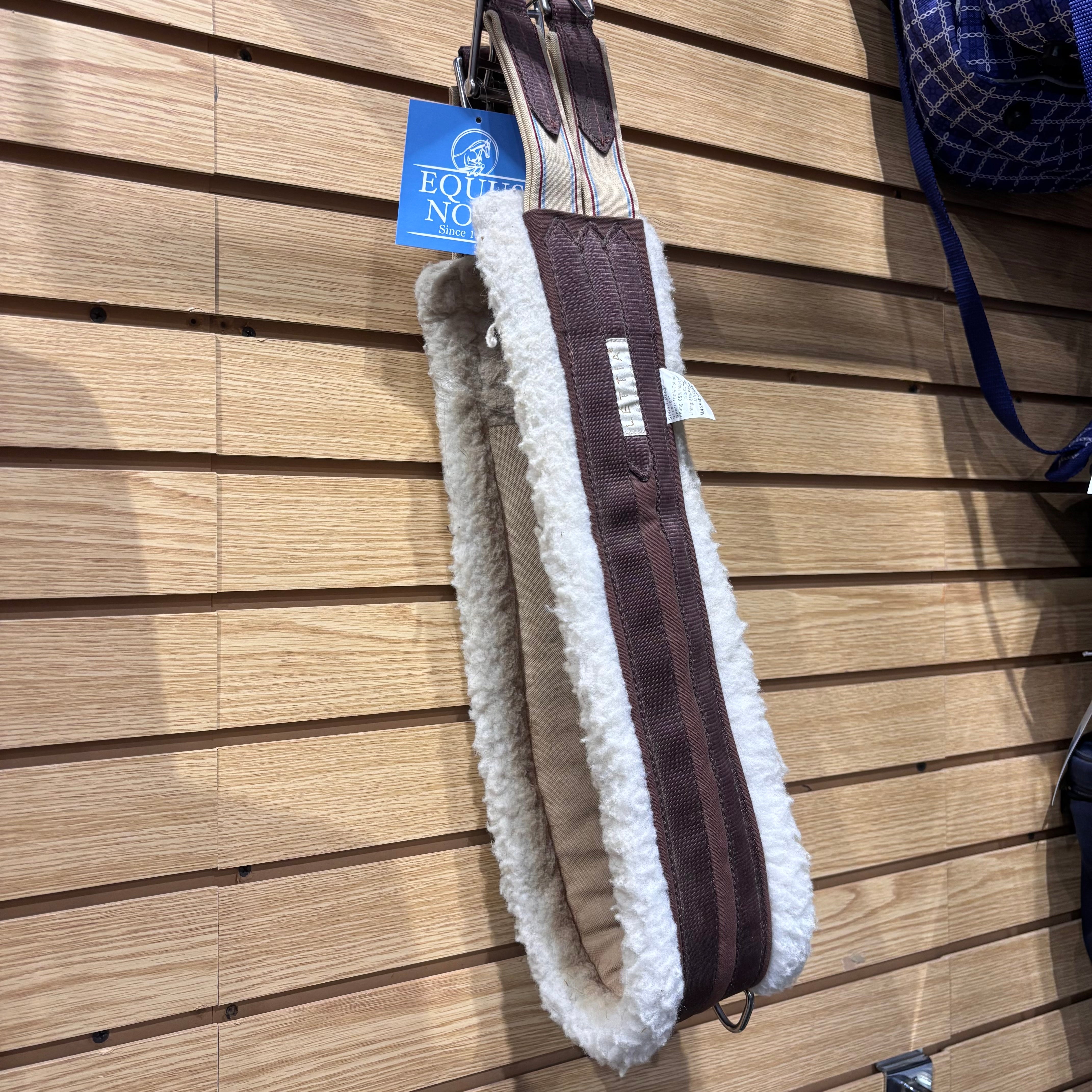 Used 52" Brown Lettia Coolmax Fleece Girth