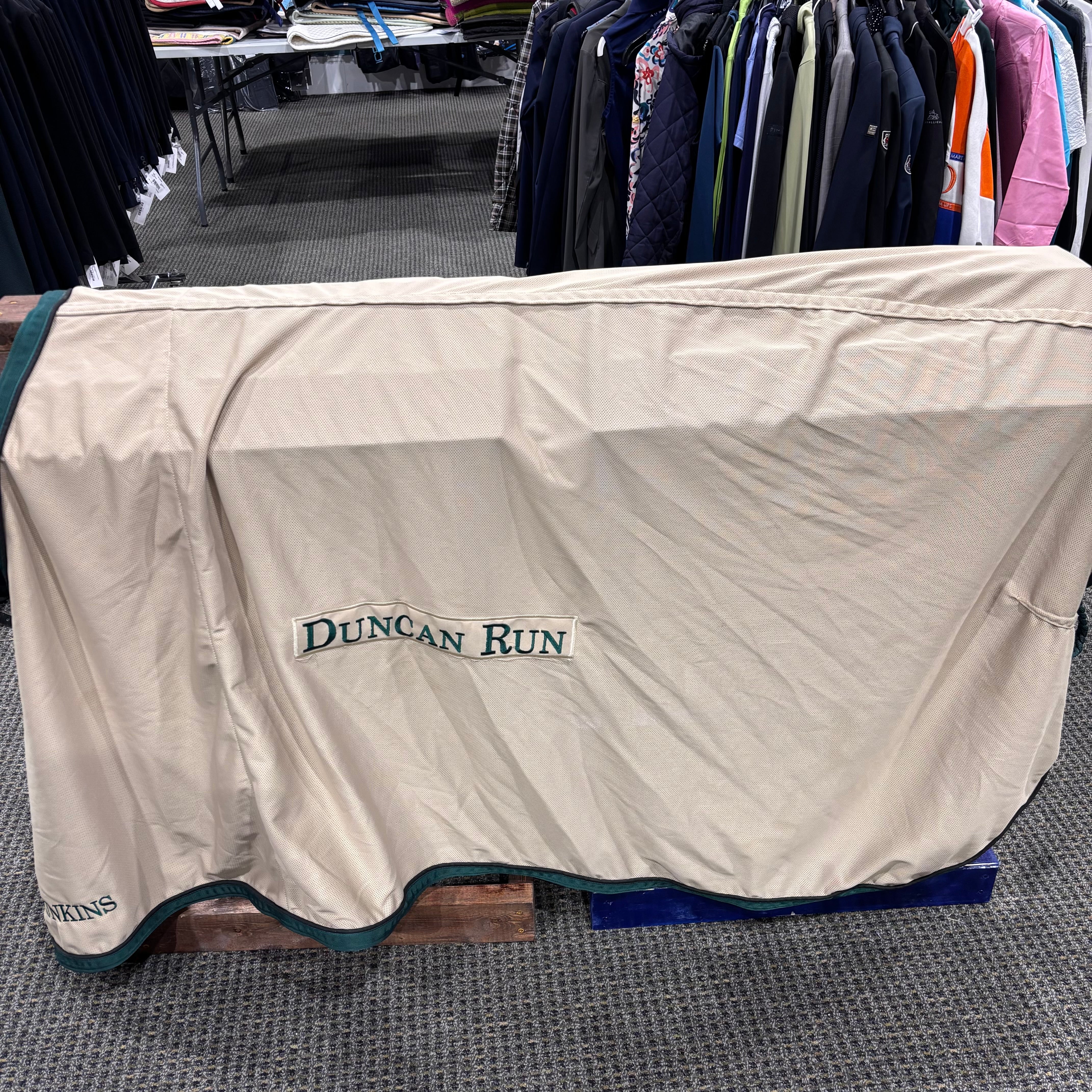 Used 80" Tan Equine Outfitters Dress Sheet *embroidered*