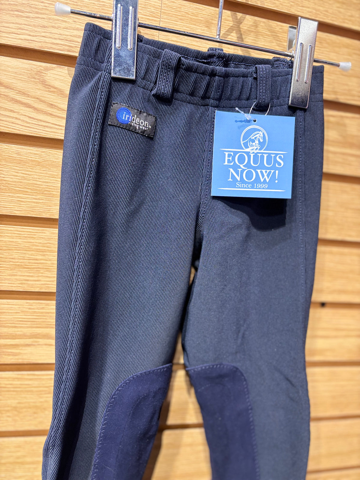 Used Youth Small Navy Irideon Knee Patch Breeches