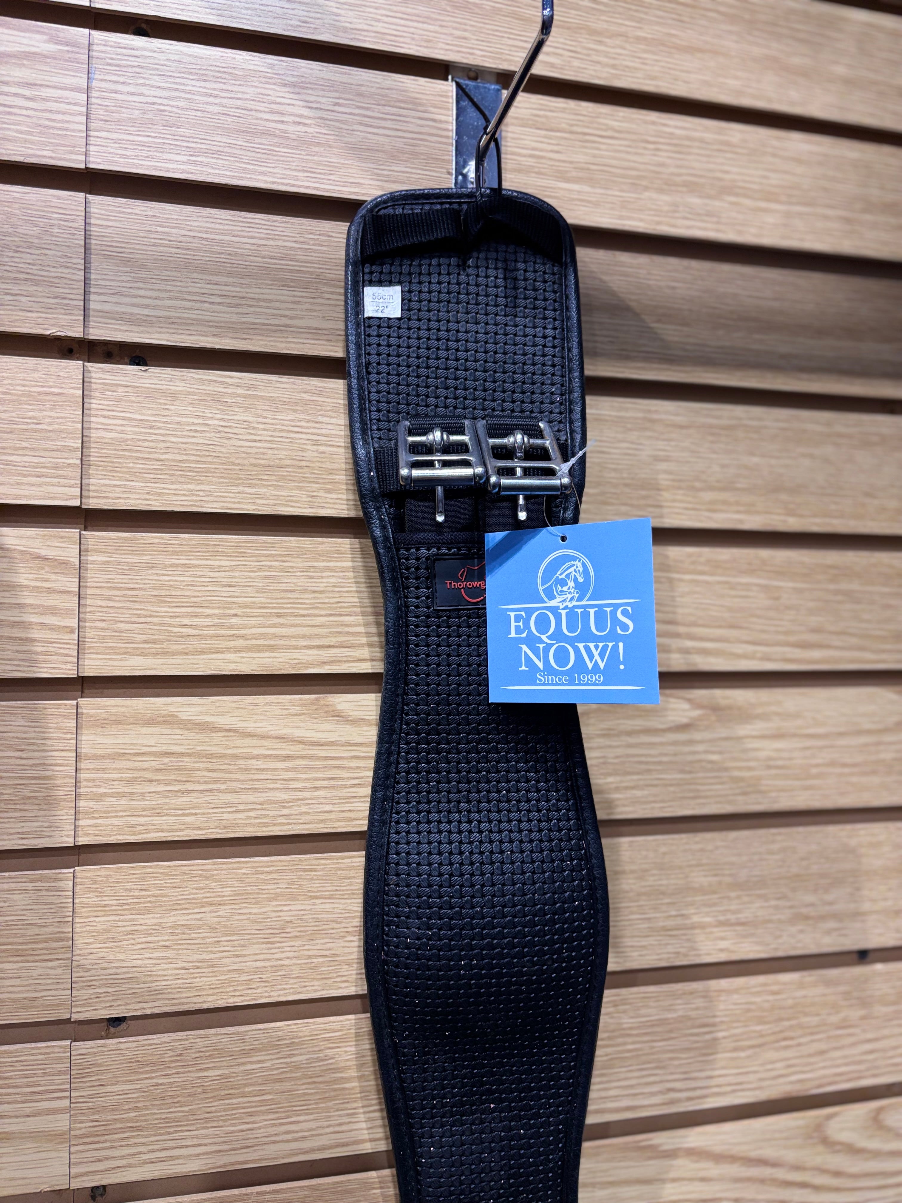 Used 22" Black Thorowgood Dressage Girth