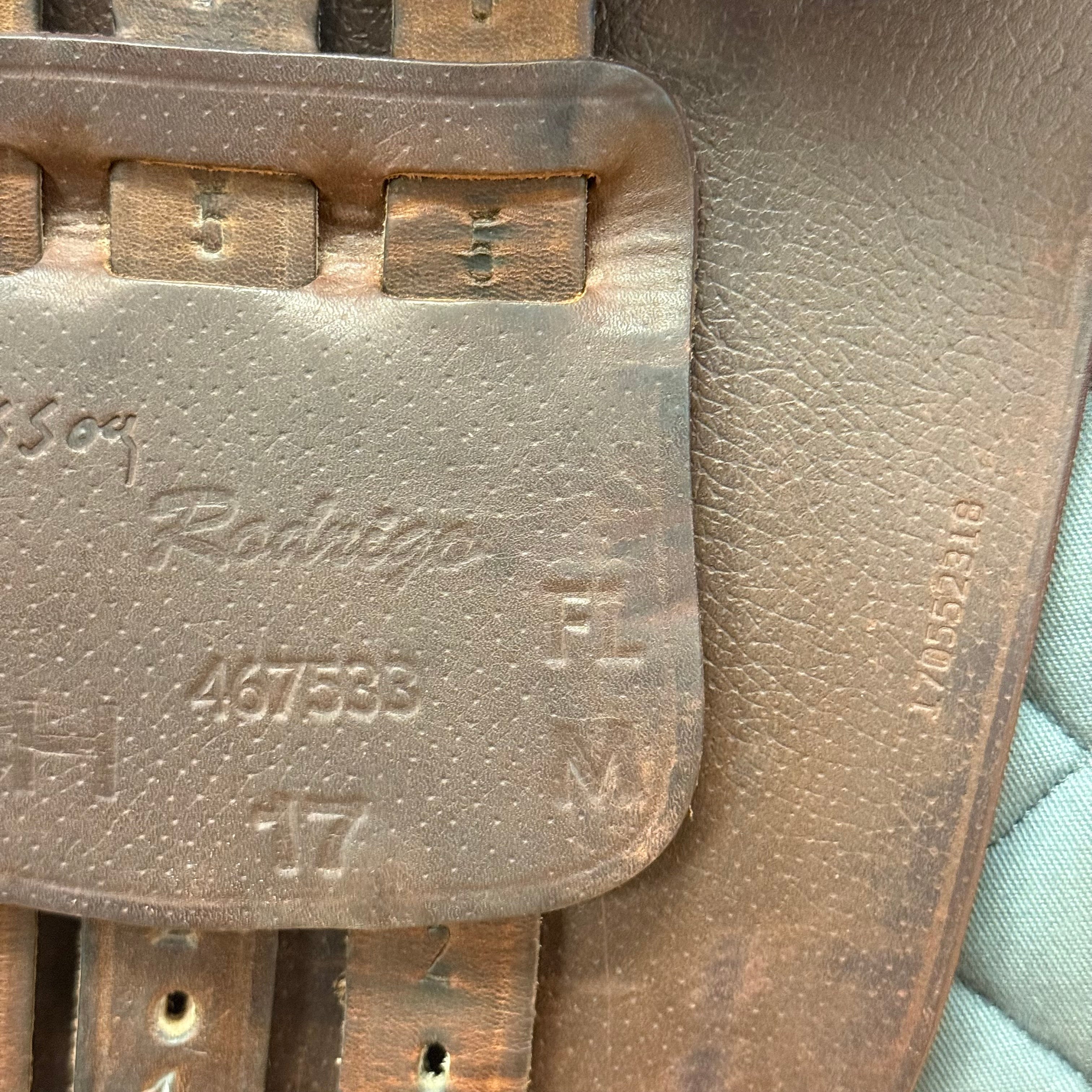 Used Pessoa Gen X Jump Saddle 17" Medium Wide/Adjustable Tree