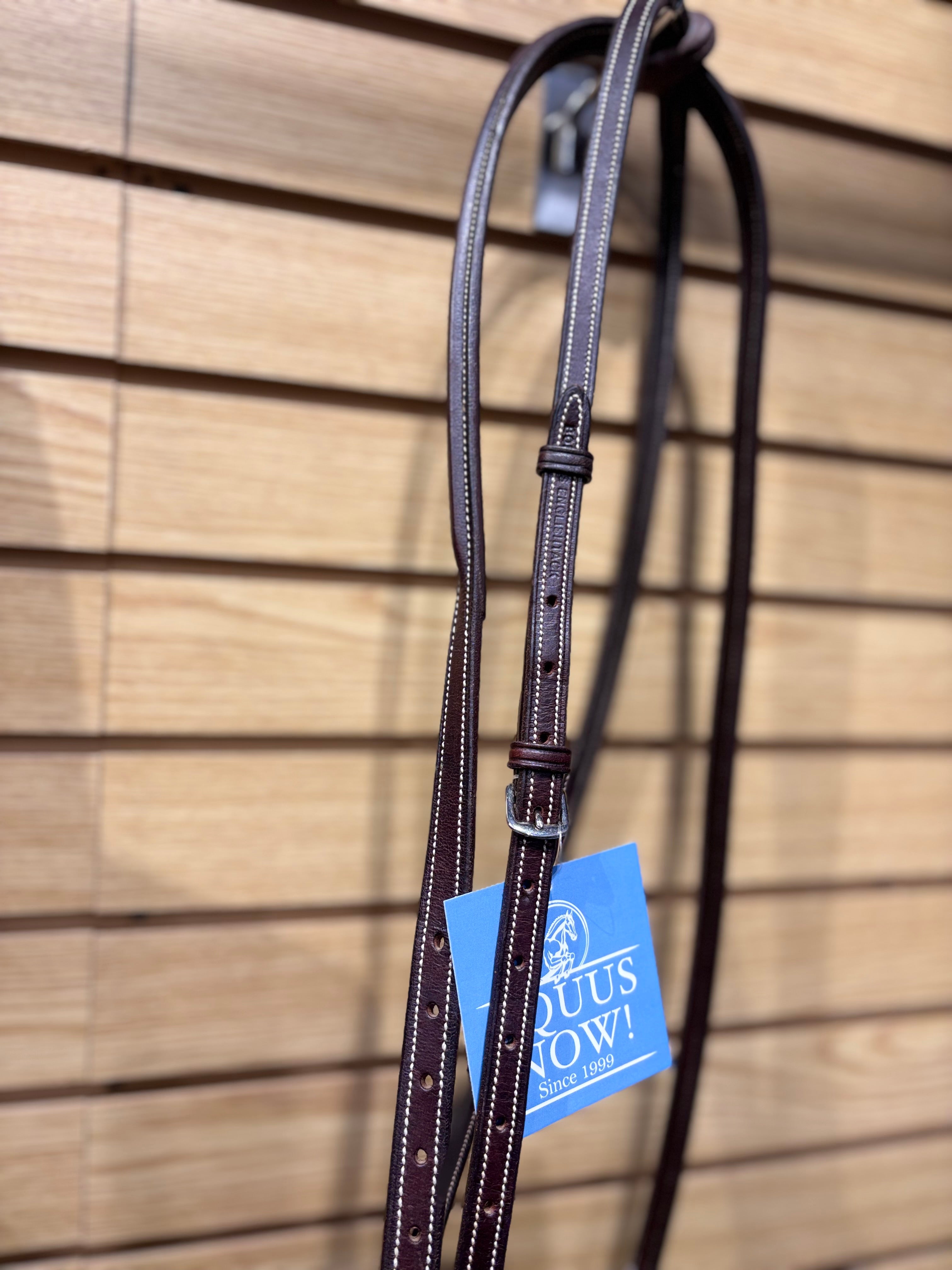 Used Full Brown Bobby's Square Raised Fancy Stitch Standing Martingale