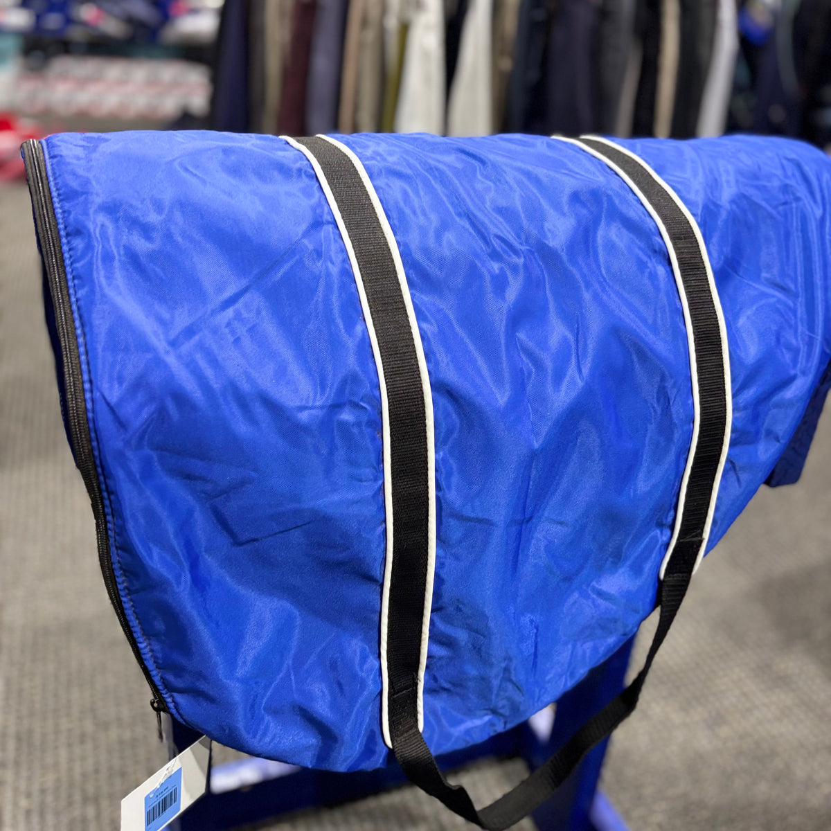 Used Blue Saddle Carry Bag