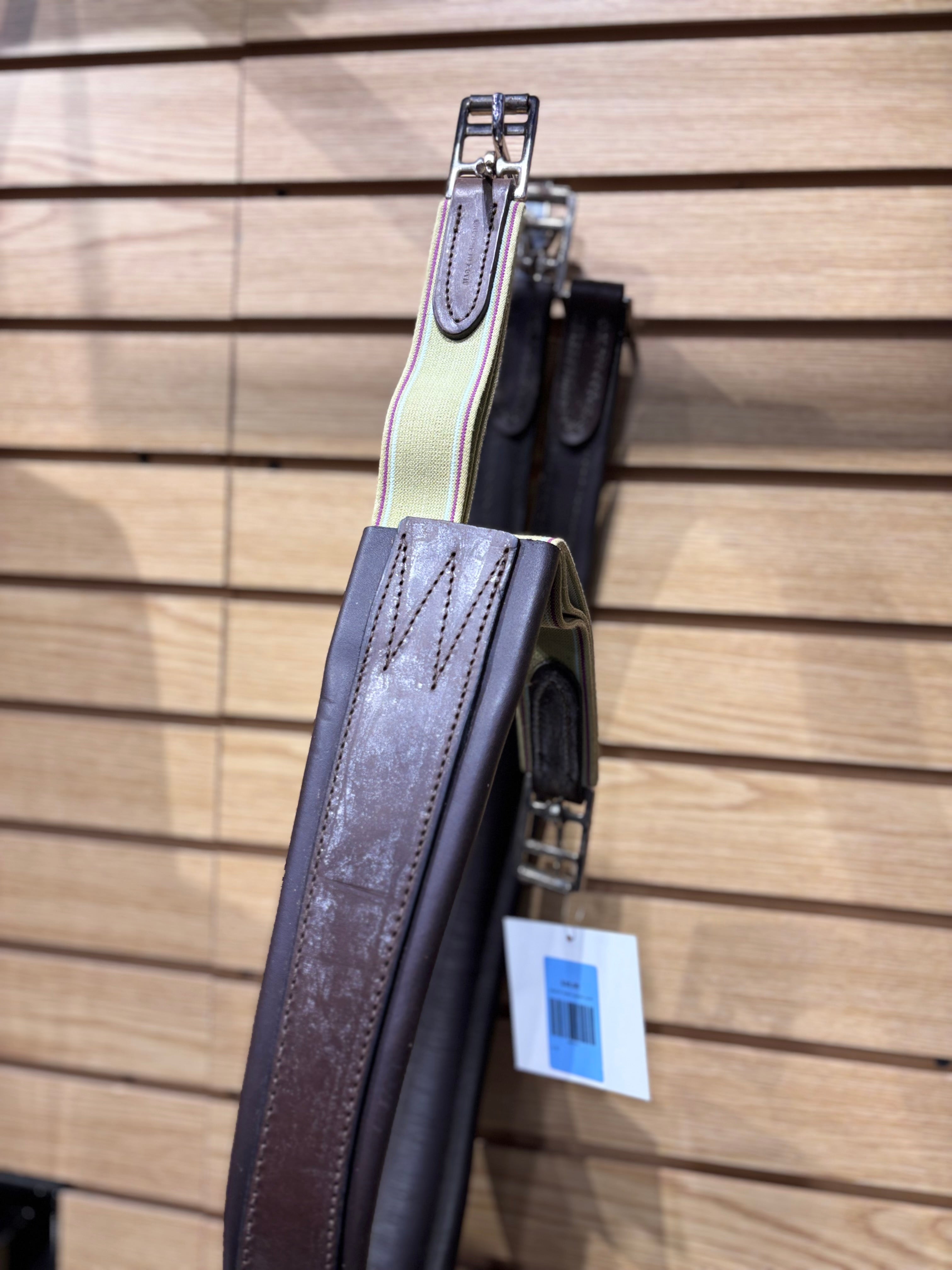 Used 50" Brown Leather Girth