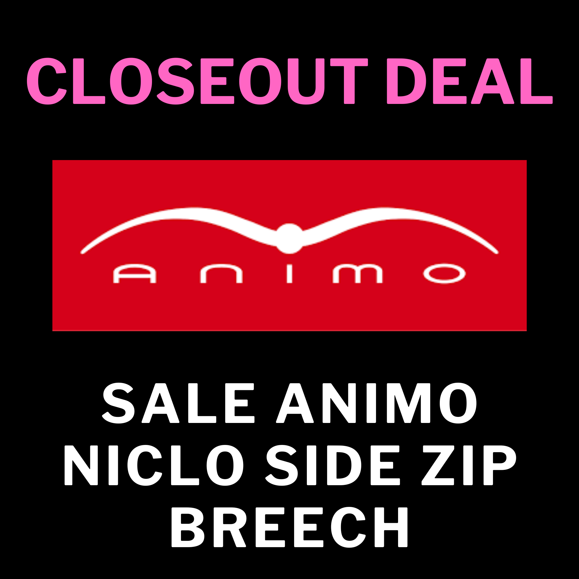 Sale Animo Niclo Side Zip Breech
