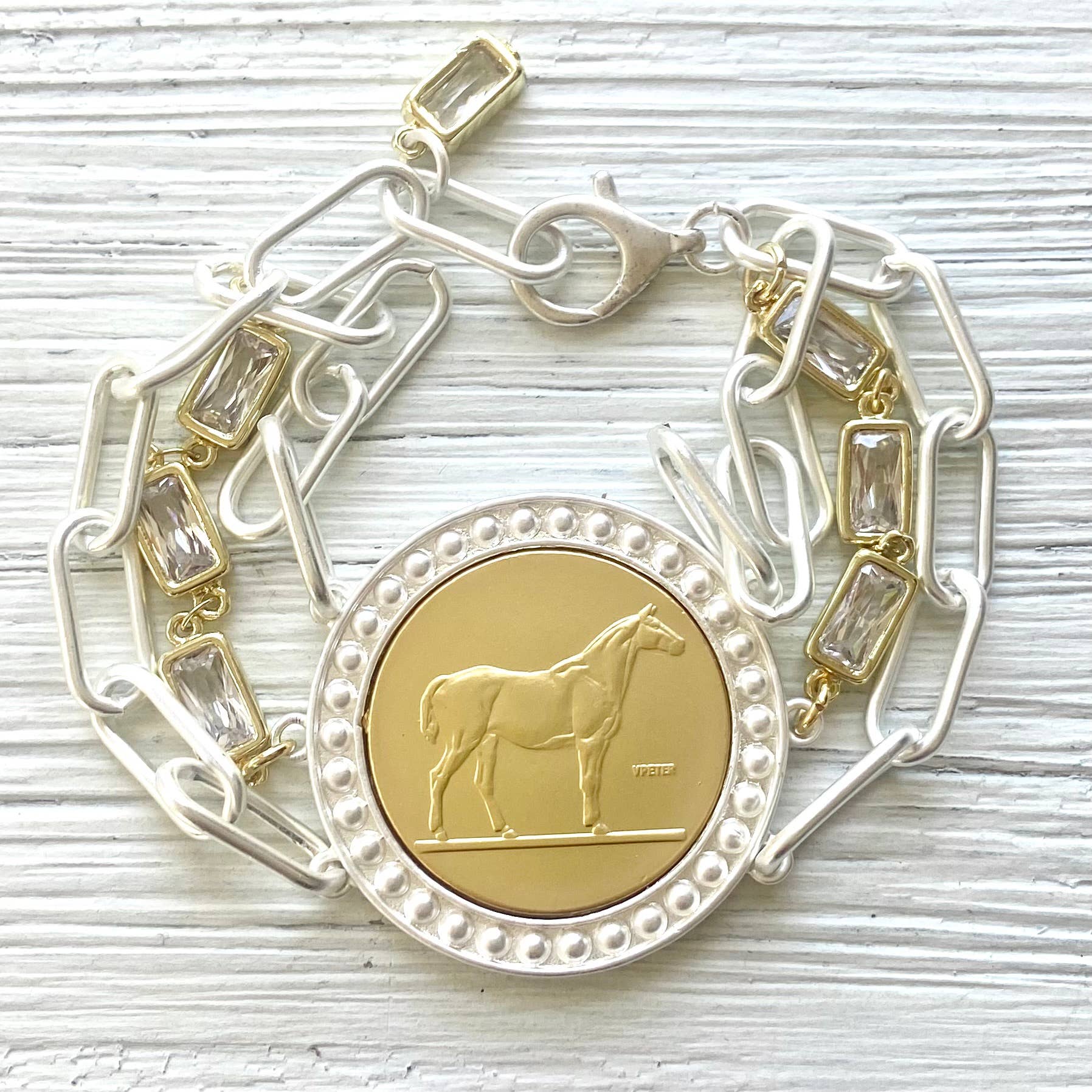 Handmade Horse Coin Bracelet